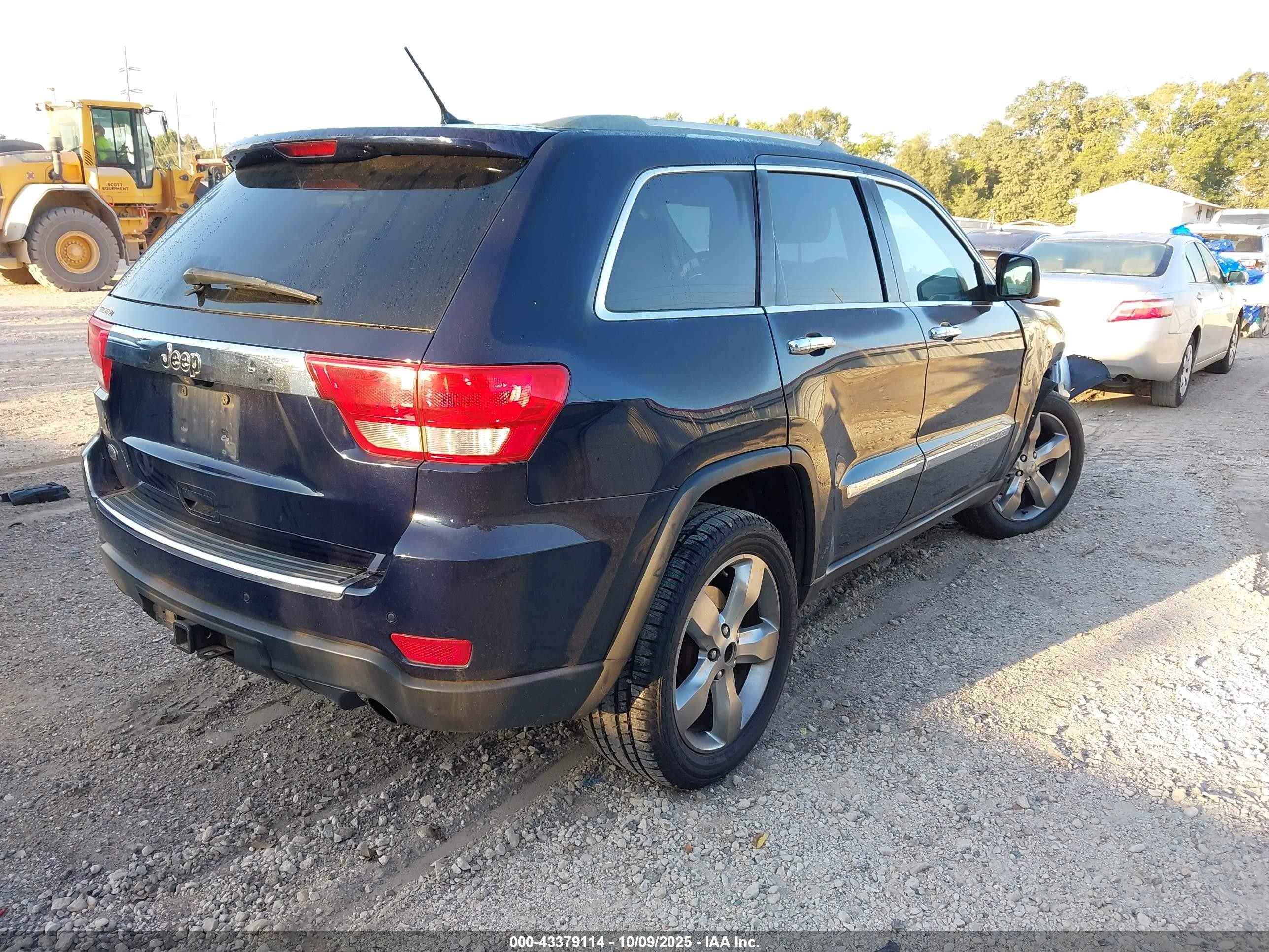 2012 Jeep Grand Cherokee Overland Blue vin: 1C4RJECG1CC177055