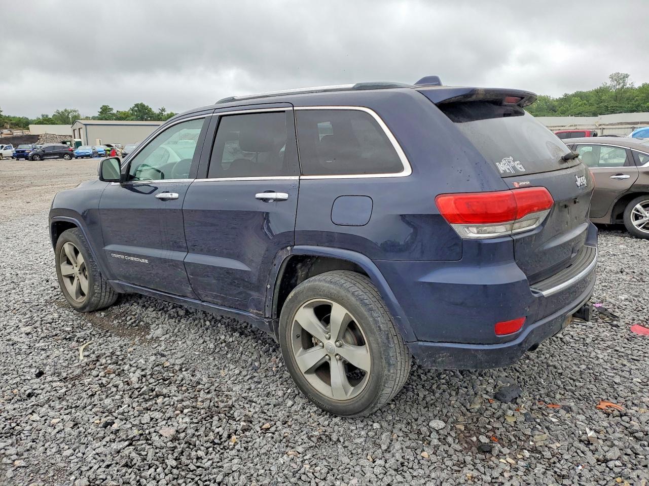 2014 Jeep Grand Cherokee Overland Blue vin: 1C4RJECG1EC173770