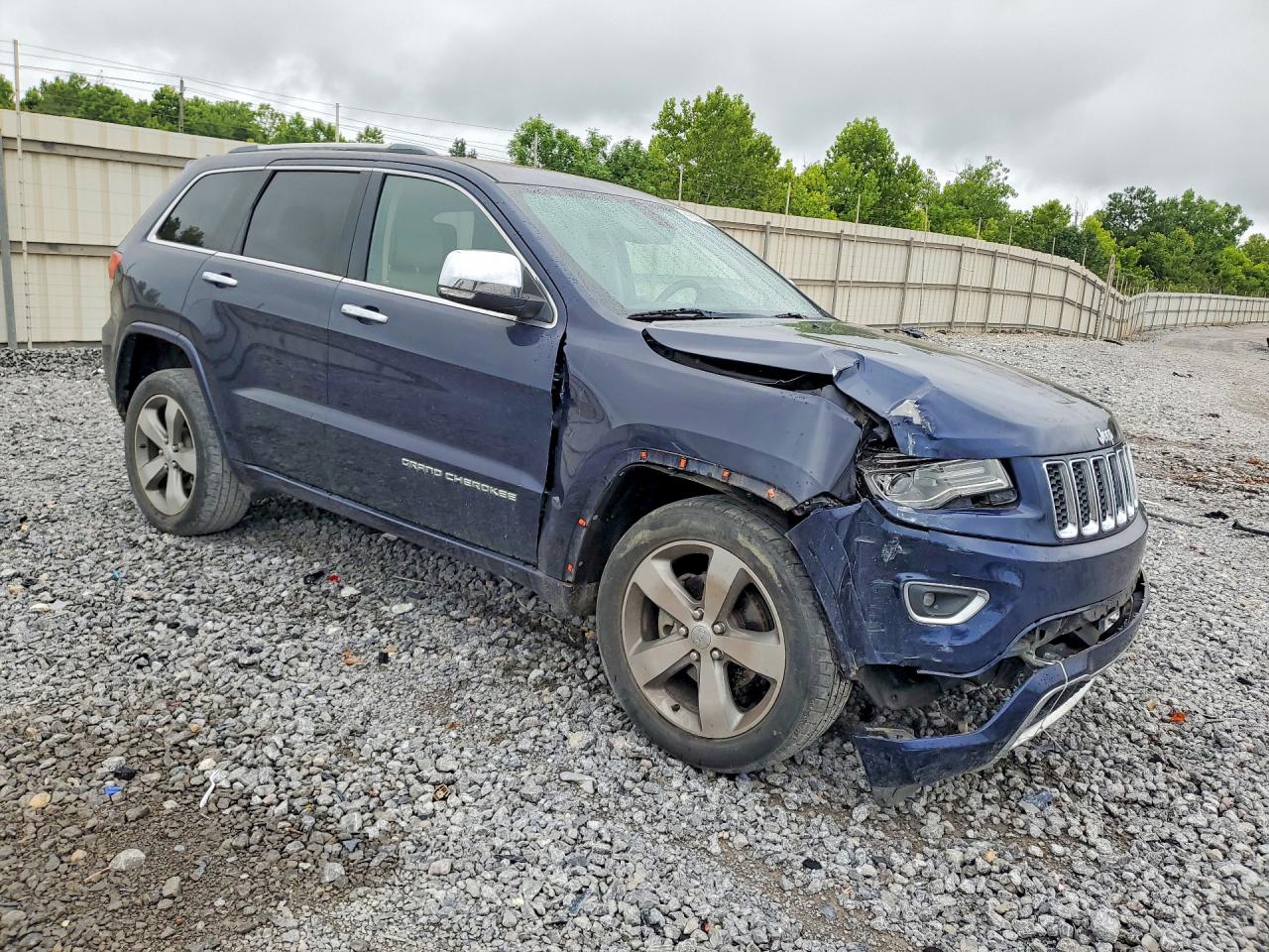 2014 Jeep Grand Cherokee Overland Blue vin: 1C4RJECG1EC173770
