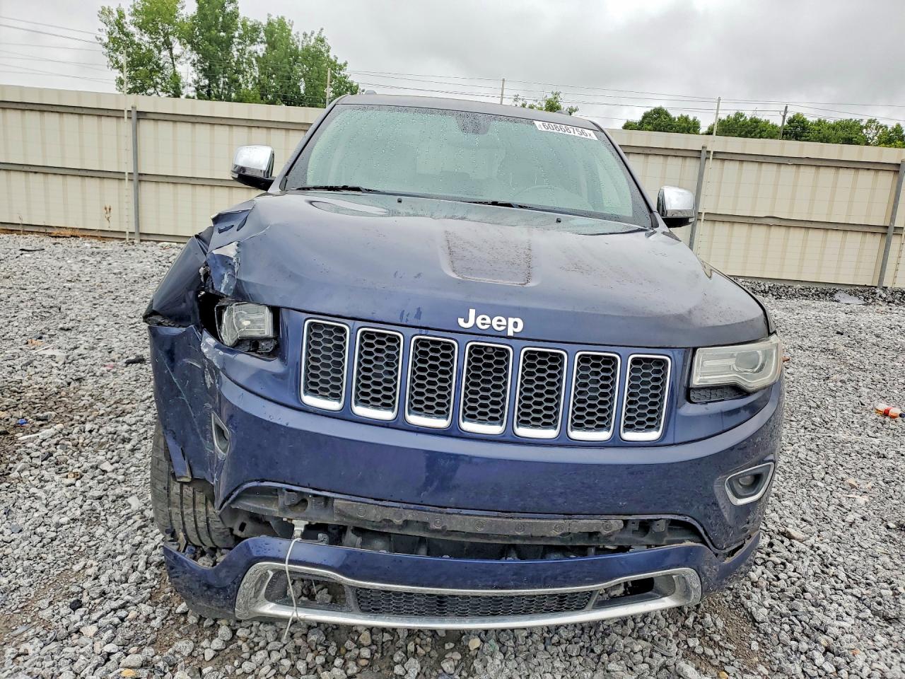 2014 Jeep Grand Cherokee Overland Blue vin: 1C4RJECG1EC173770