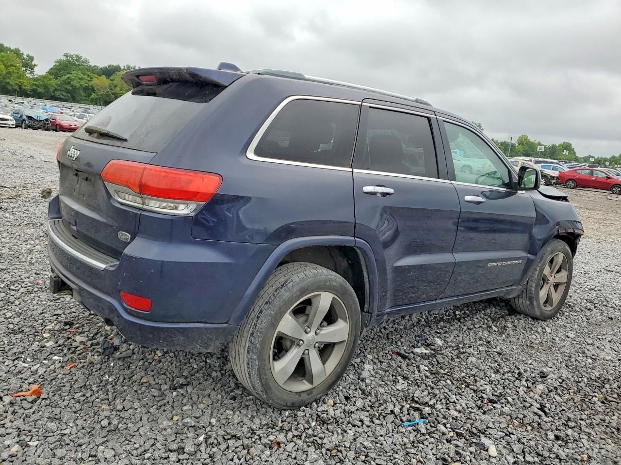 2014 Jeep Grand Cherokee Overland Blue vin: 1C4RJECG1EC173770