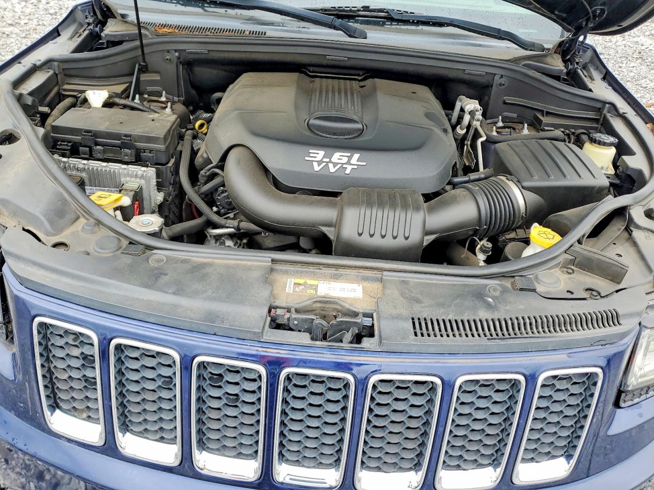 2014 Jeep Grand Cherokee Overland Blue vin: 1C4RJECG1EC173770