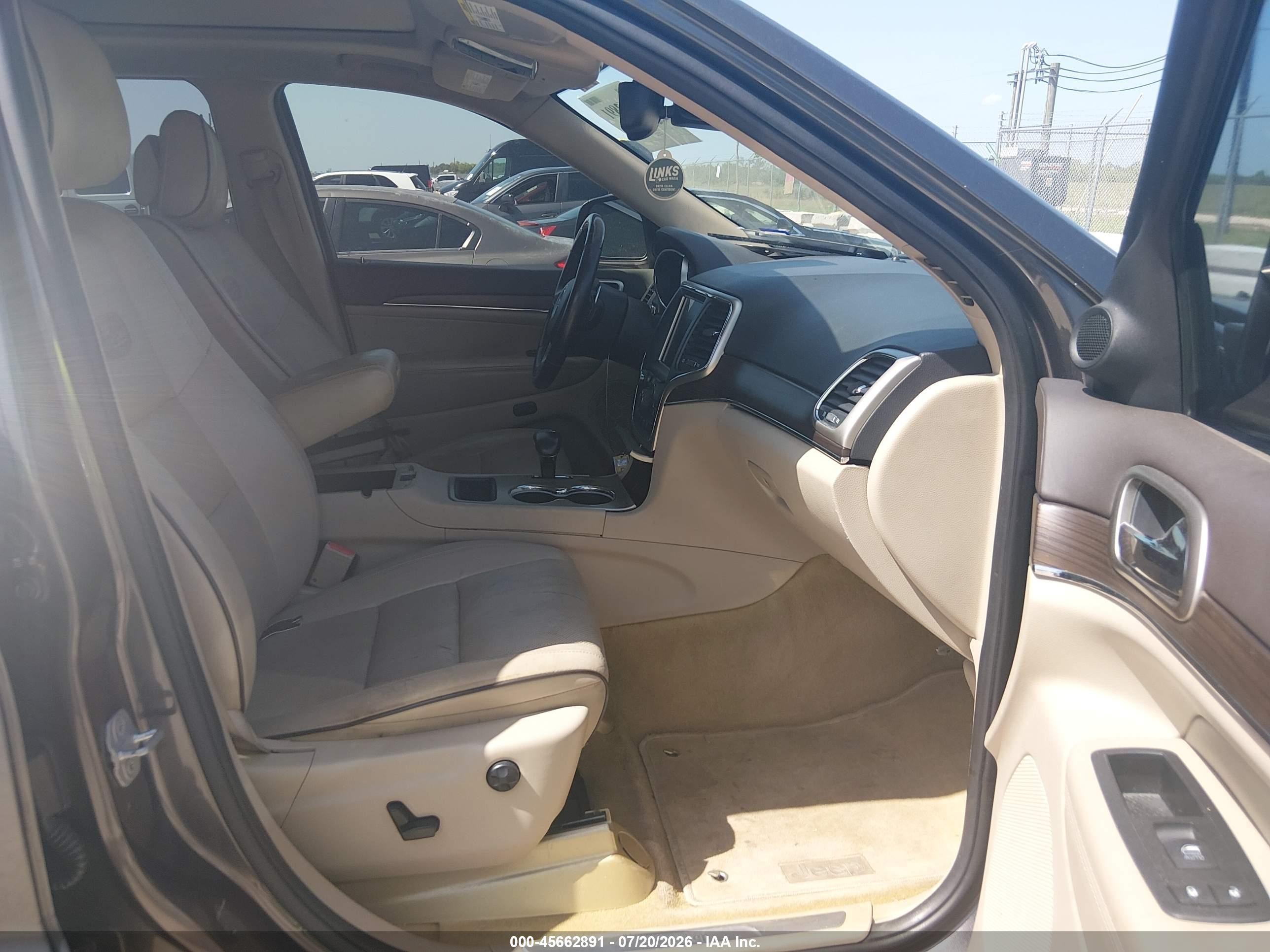 2014 Jeep Grand Cherokee Overland Серый vin: 1C4RJECG1EC228010