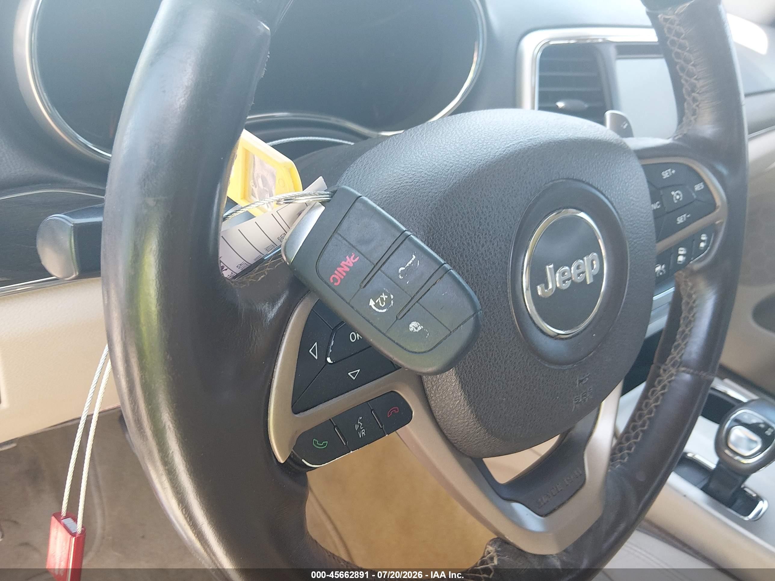 2014 Jeep Grand Cherokee Overland Серый vin: 1C4RJECG1EC228010