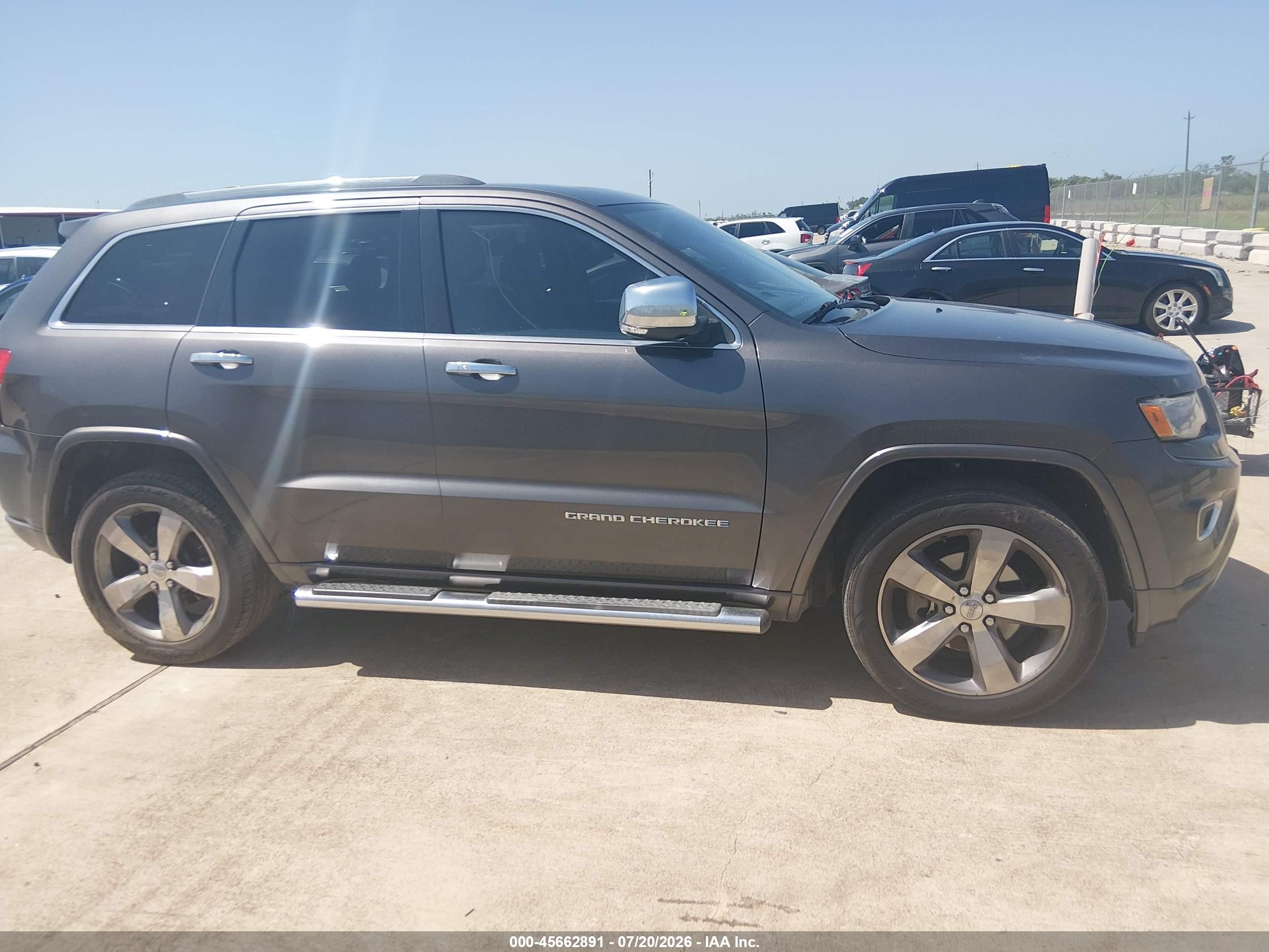 2014 Jeep Grand Cherokee Overland Серый vin: 1C4RJECG1EC228010