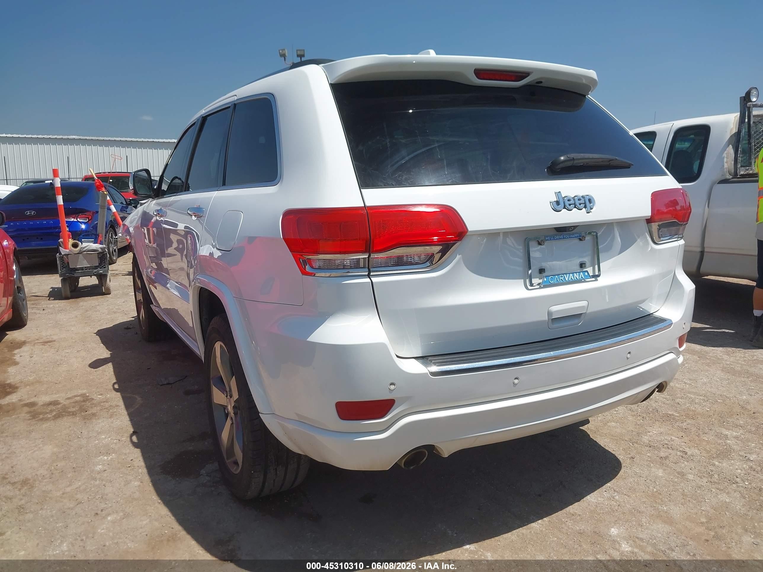 2015 Jeep Grand Cherokee Overland Белый vin: 1C4RJECG1FC167145