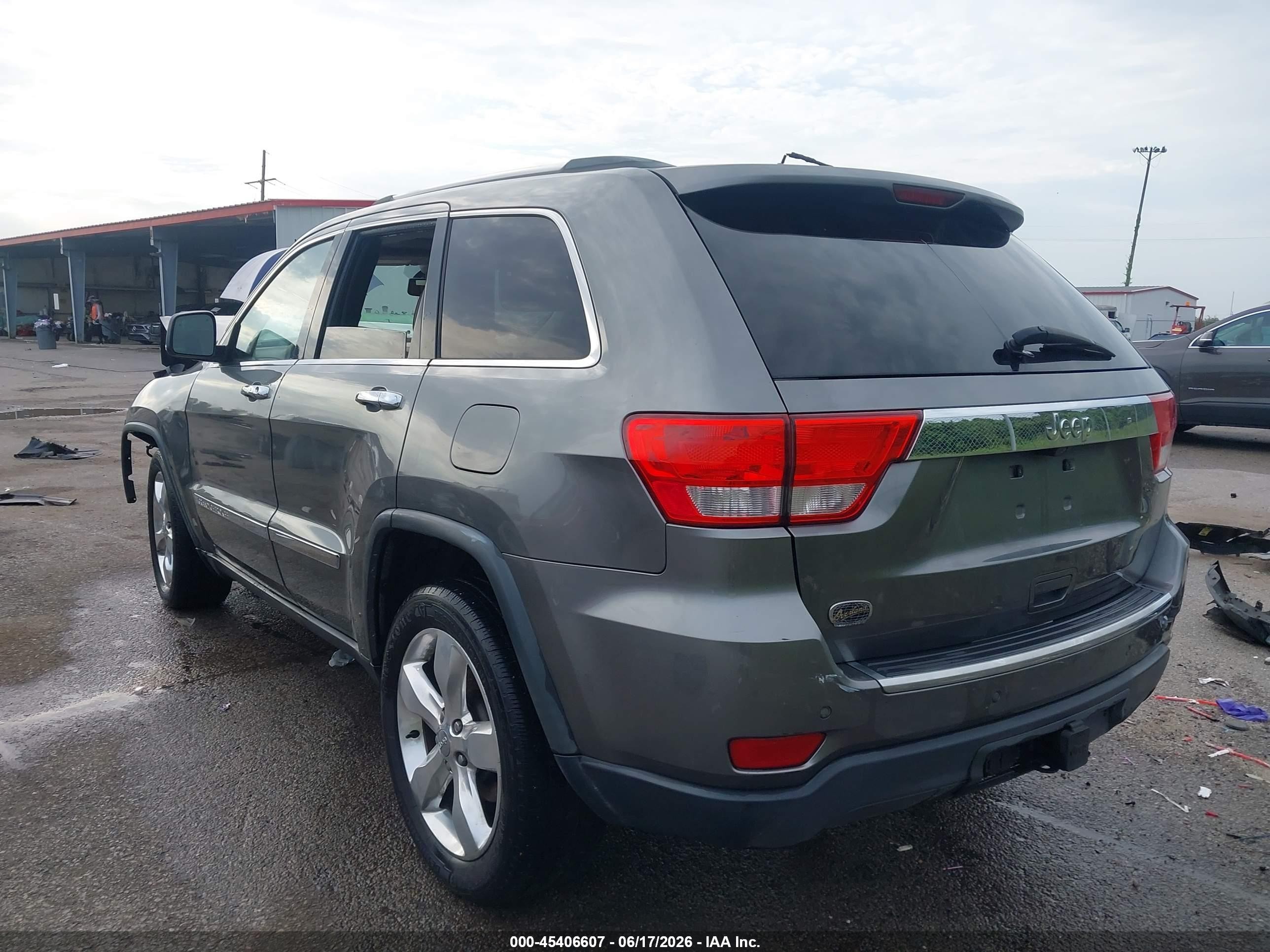 2012 Jeep Grand Cherokee Overland Серый vin: 1C4RJECG2CC259876