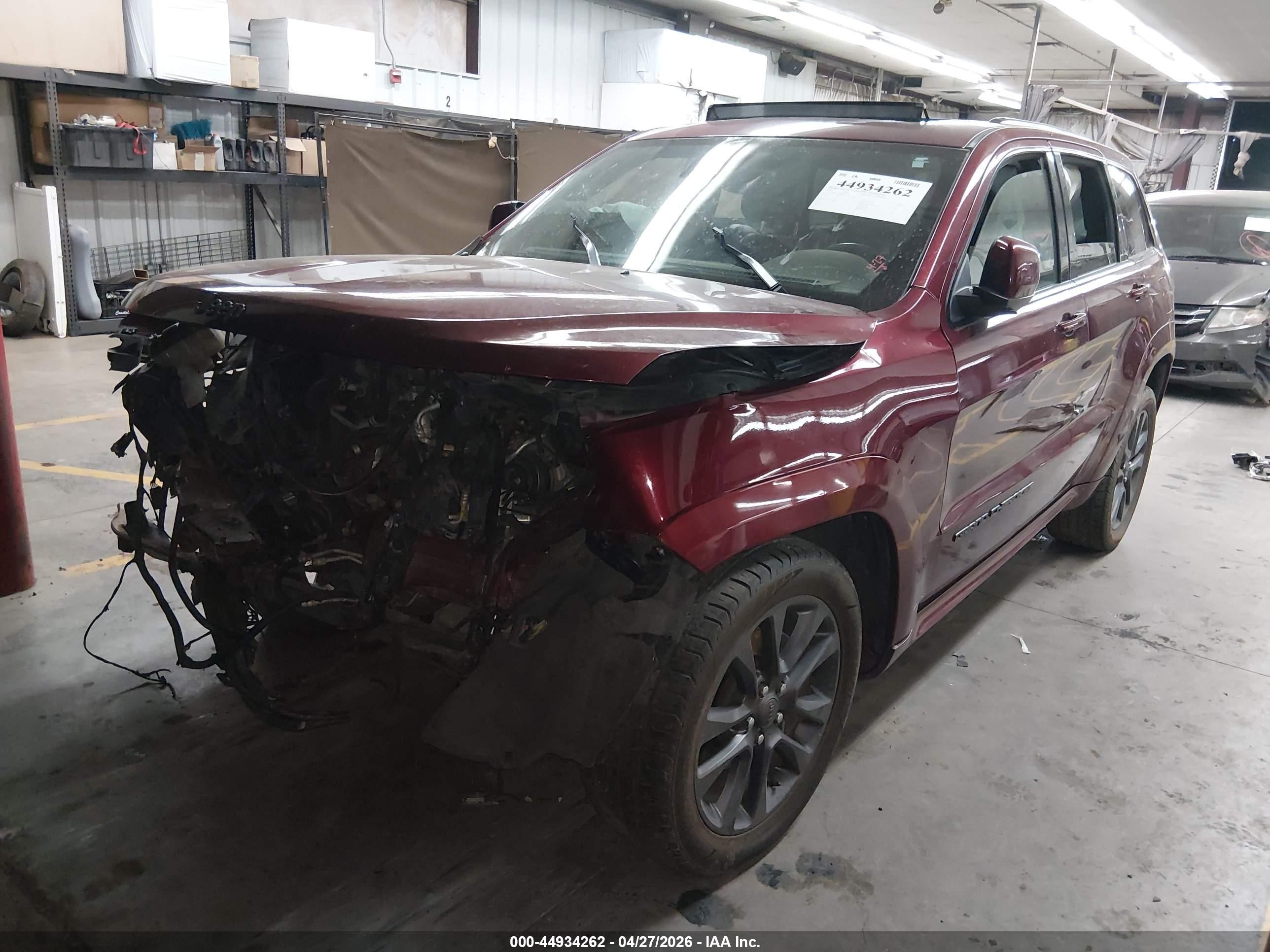 2018 Jeep Grand Cherokee High Altitude 4x2 Burgundy vin: 1C4RJECG2JC246705