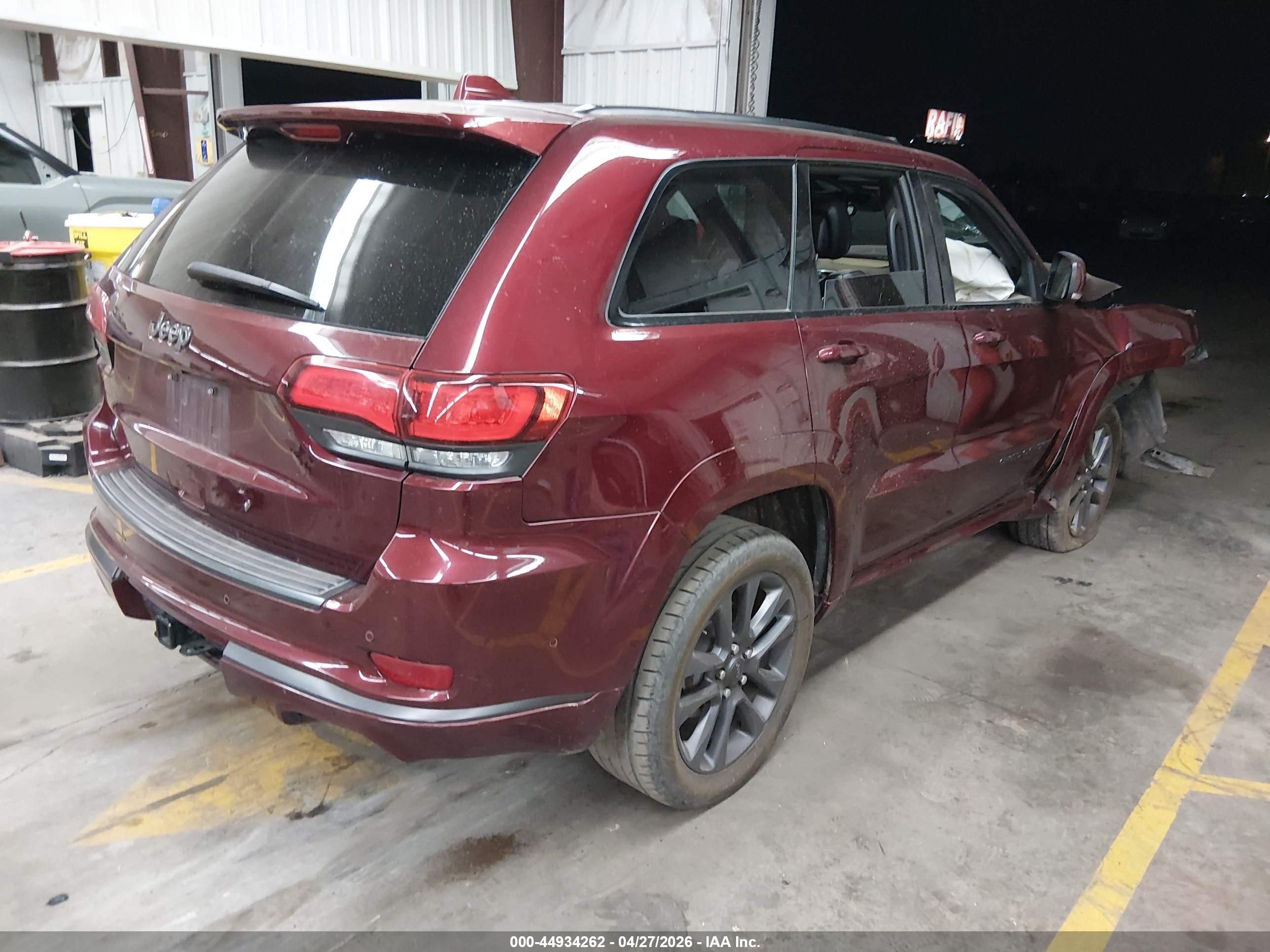 2018 Jeep Grand Cherokee High Altitude 4x2 Burgundy vin: 1C4RJECG2JC246705