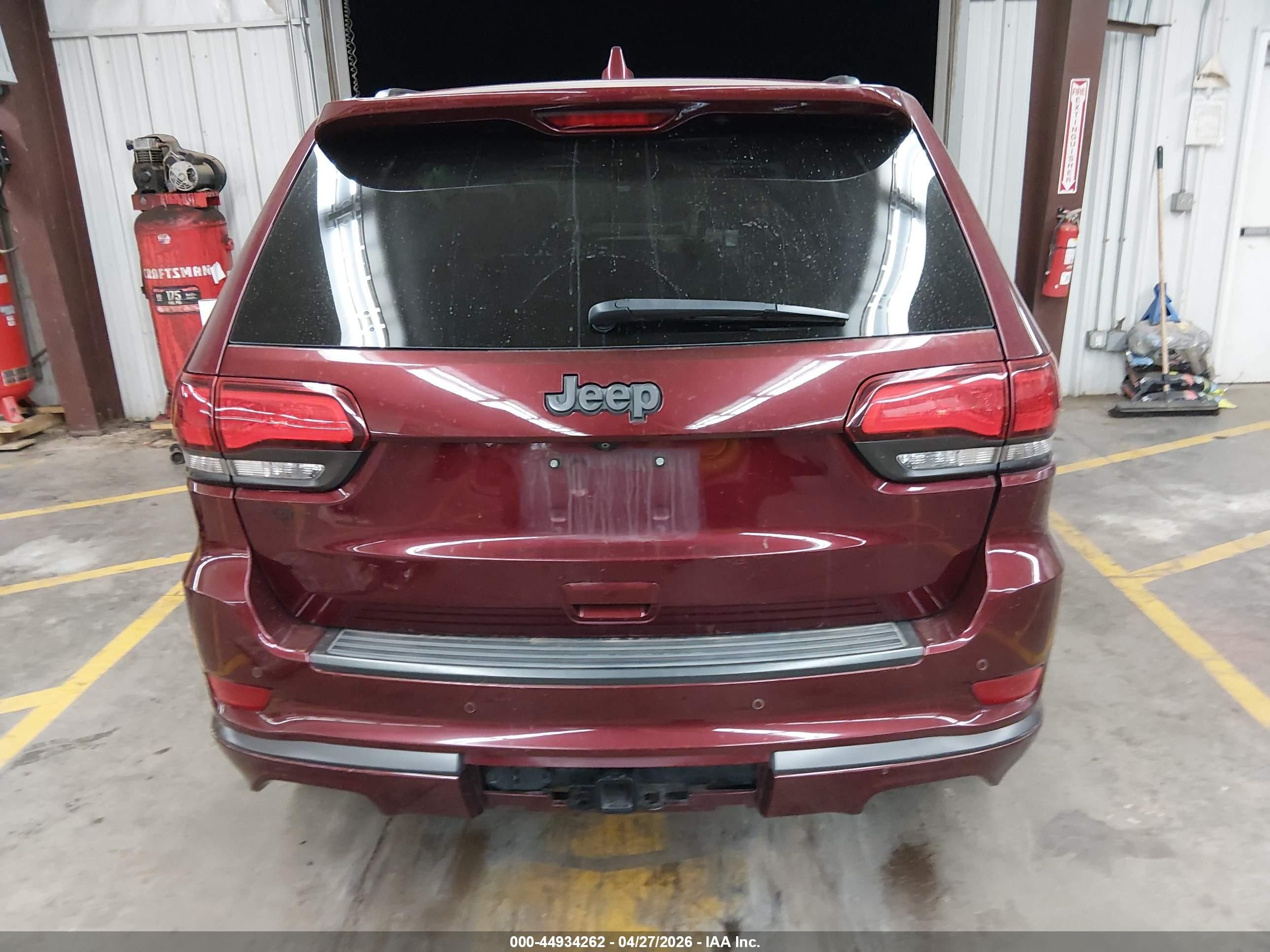 2018 Jeep Grand Cherokee High Altitude 4x2 Burgundy vin: 1C4RJECG2JC246705