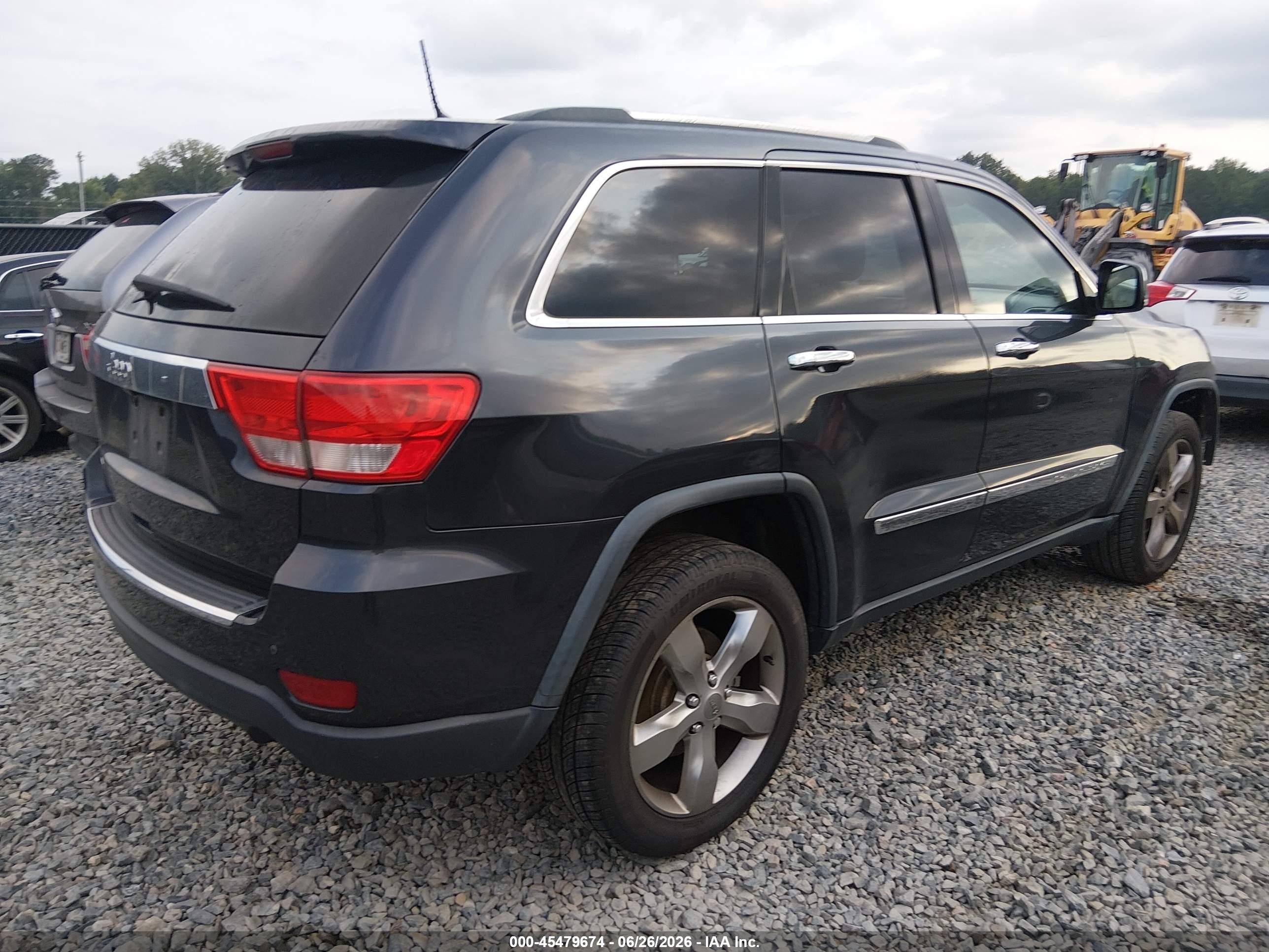 2012 Jeep Grand Cherokee Overland Black vin: 1C4RJECG3CC327814