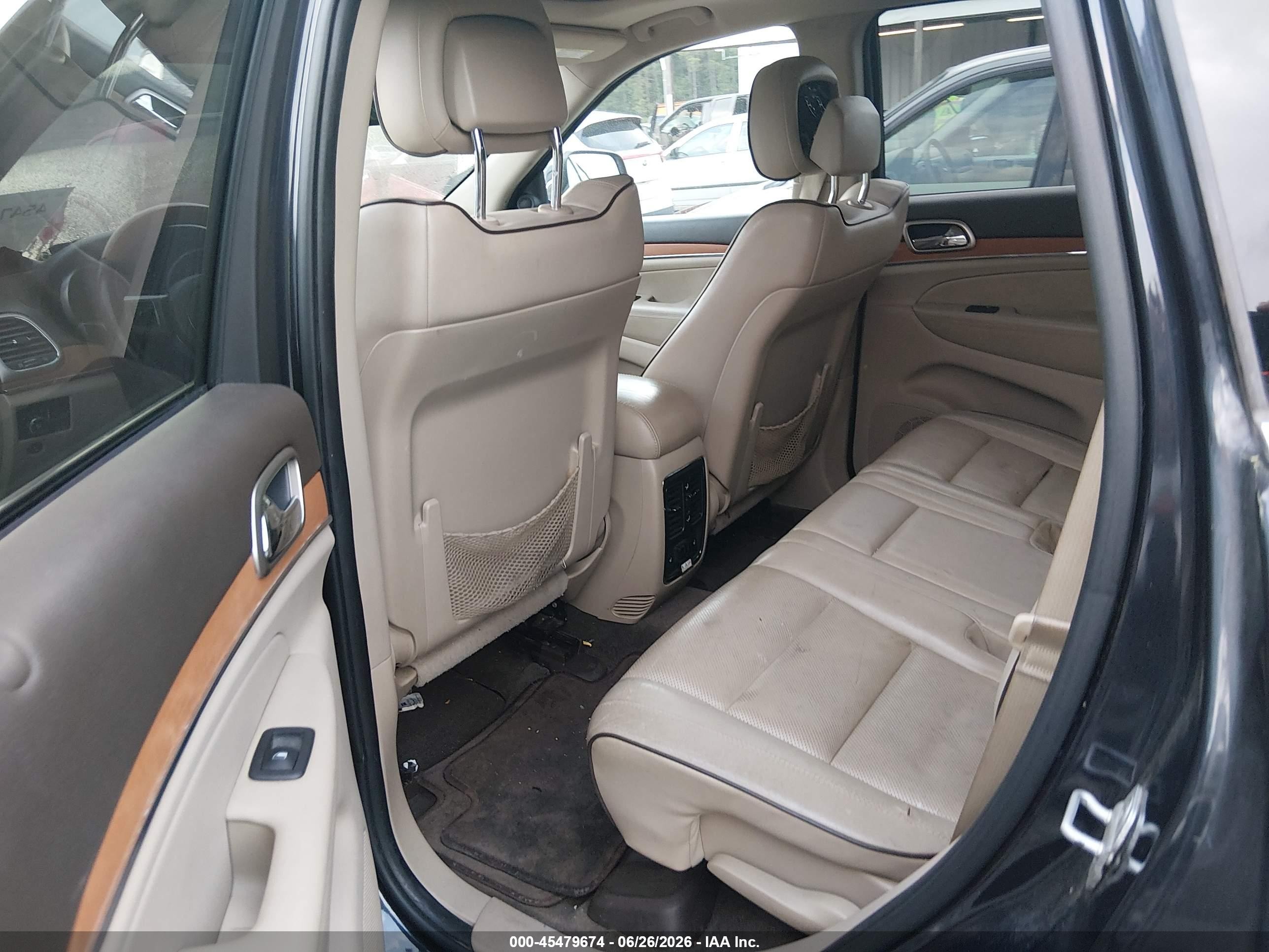 2012 Jeep Grand Cherokee Overland Black vin: 1C4RJECG3CC327814