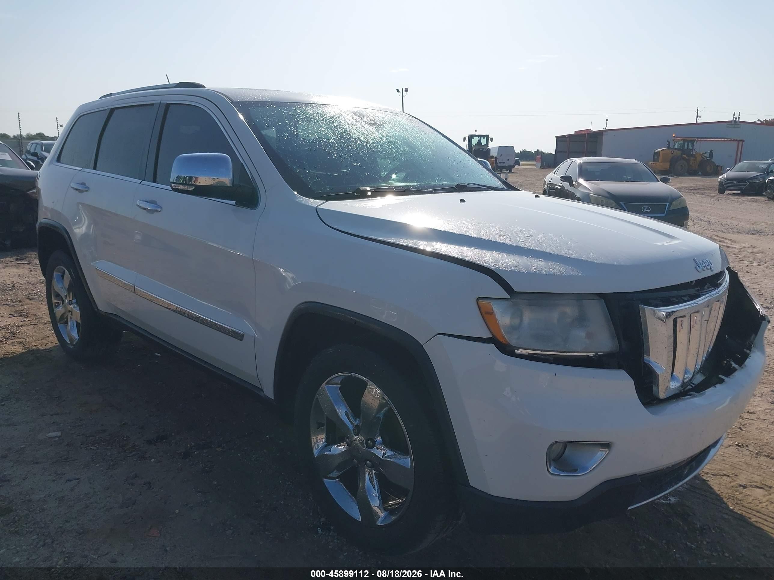2012 Jeep Grand Cherokee Overland Белый vin: 1C4RJECG3CC355726