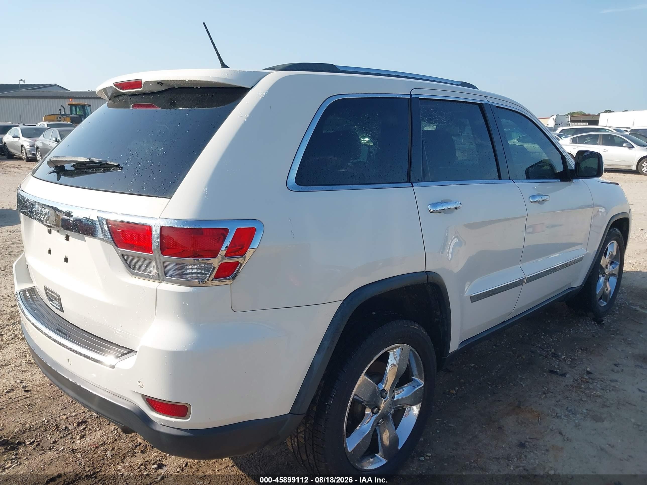 2012 Jeep Grand Cherokee Overland Белый vin: 1C4RJECG3CC355726