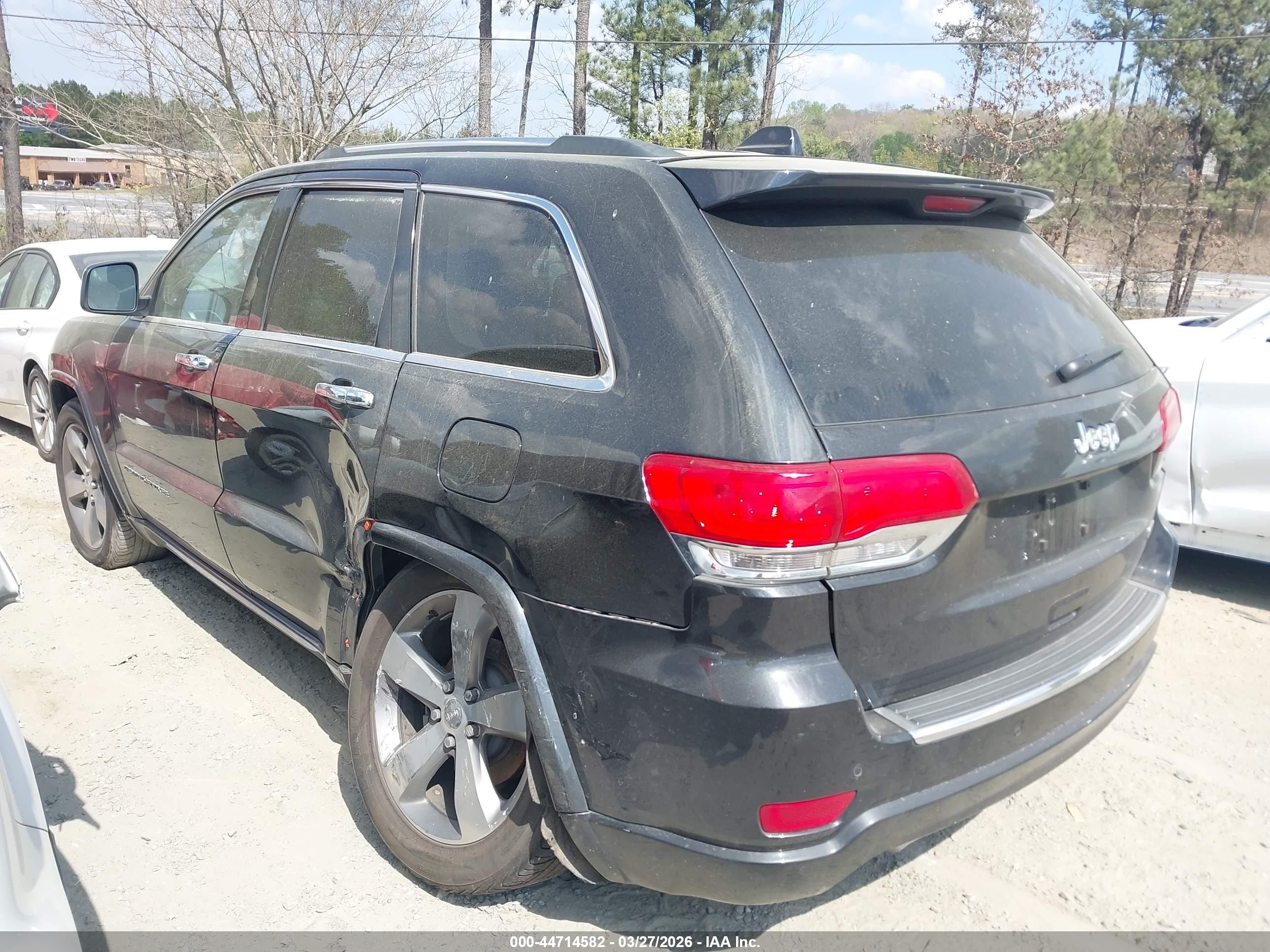 2014 Jeep Grand Cherokee Overland Black vin: 1C4RJECG3EC507264