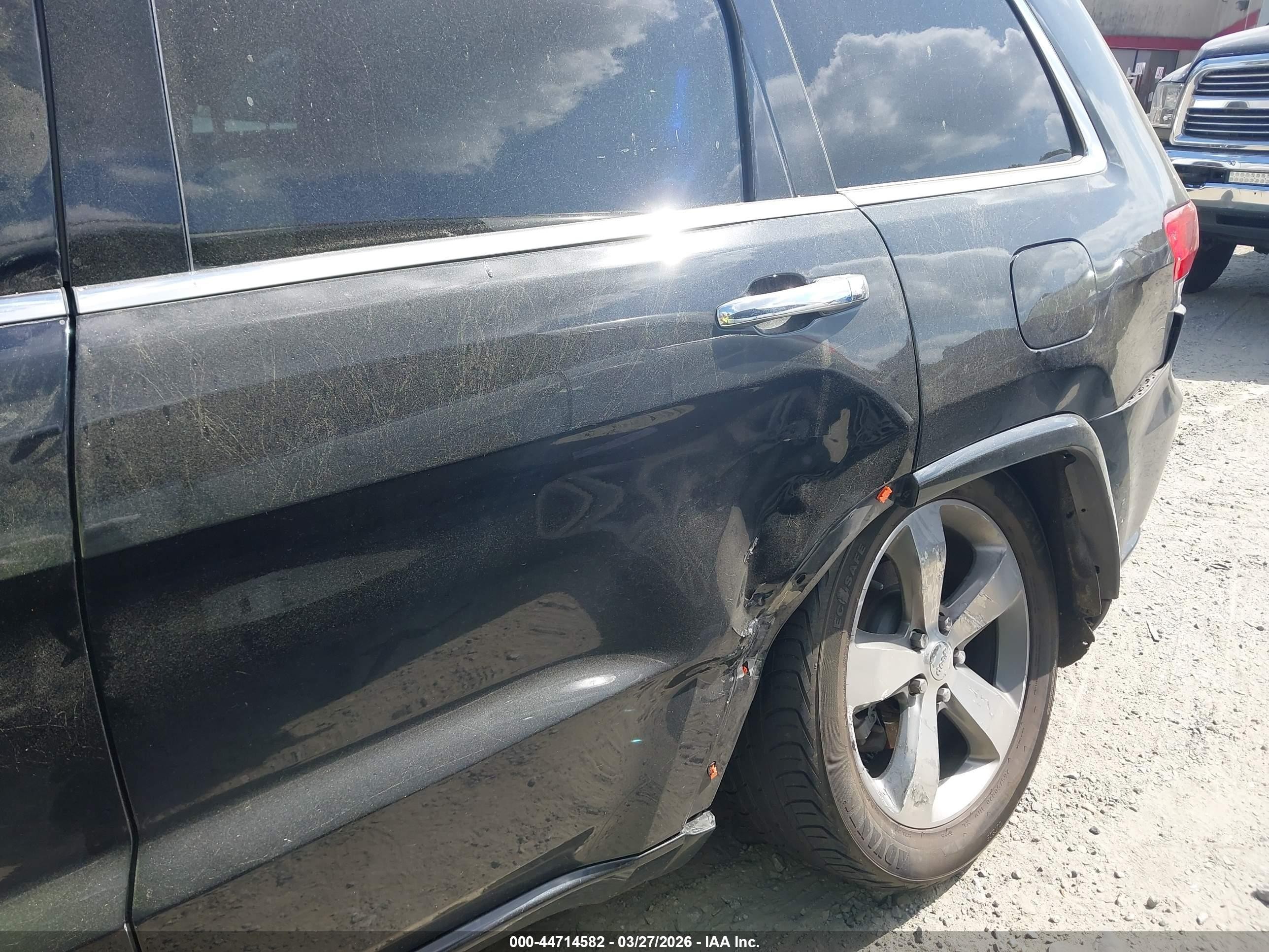 2014 Jeep Grand Cherokee Overland Black vin: 1C4RJECG3EC507264