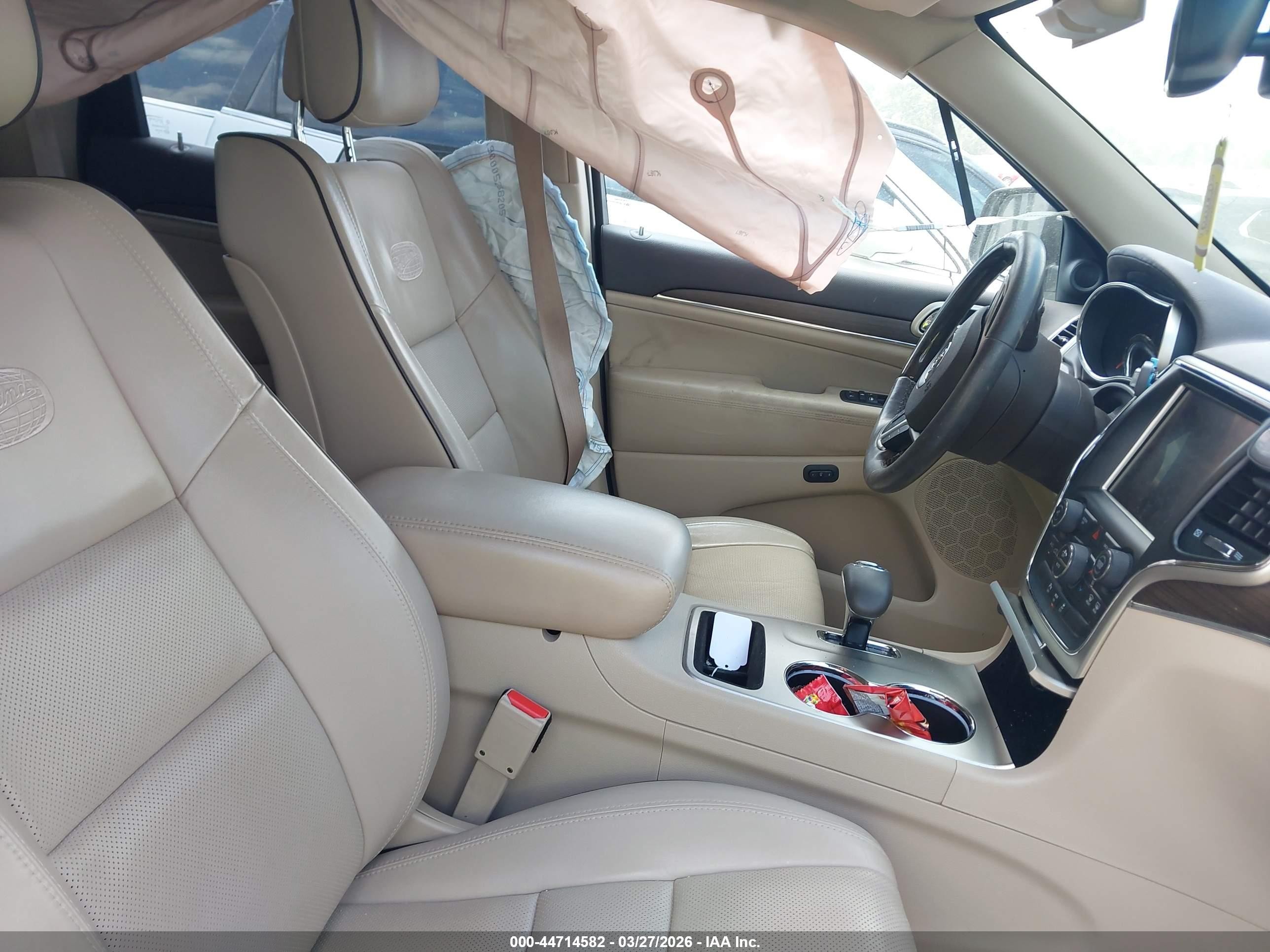 2014 Jeep Grand Cherokee Overland Black vin: 1C4RJECG3EC507264