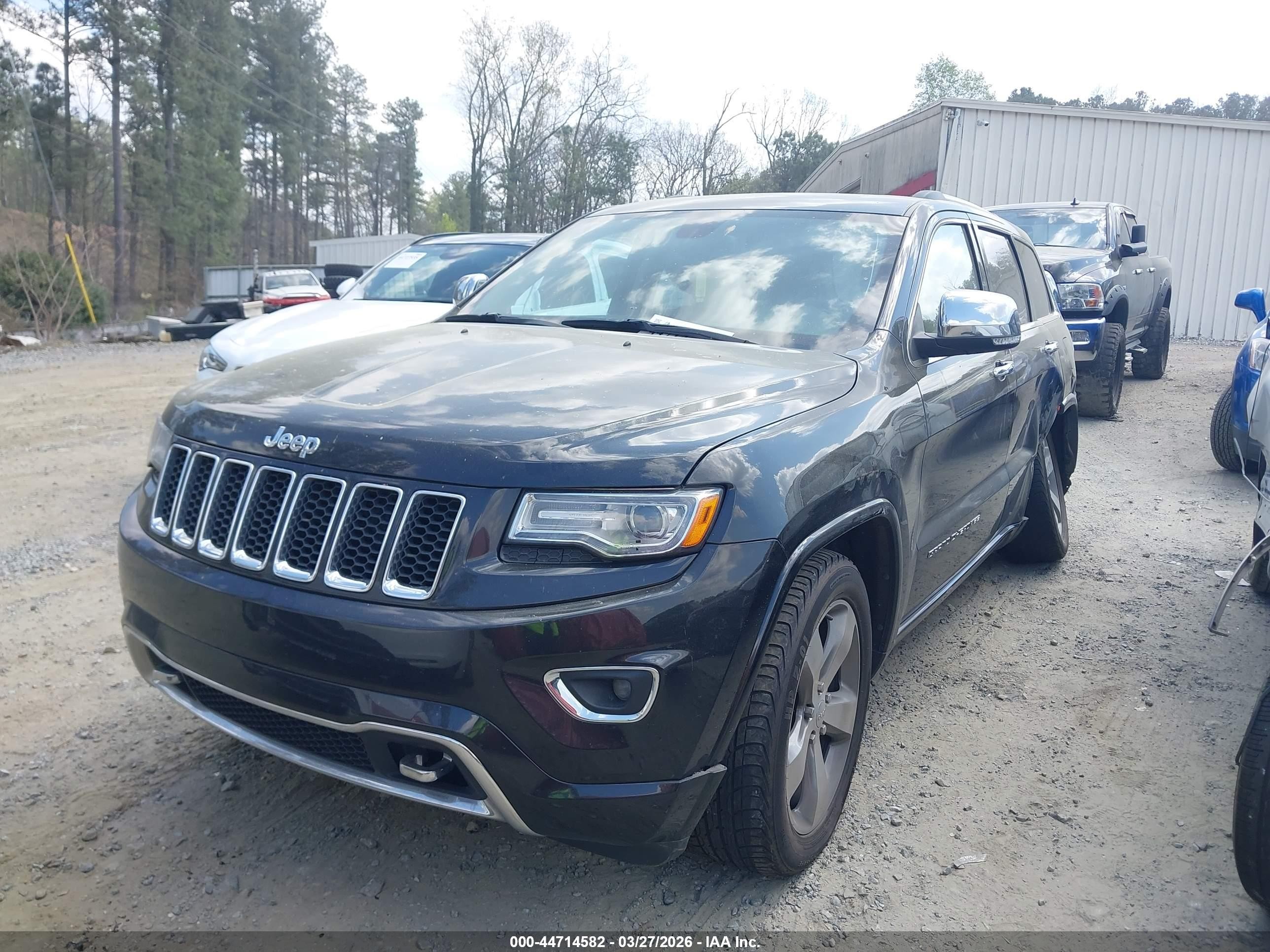 2014 Jeep Grand Cherokee Overland Black vin: 1C4RJECG3EC507264