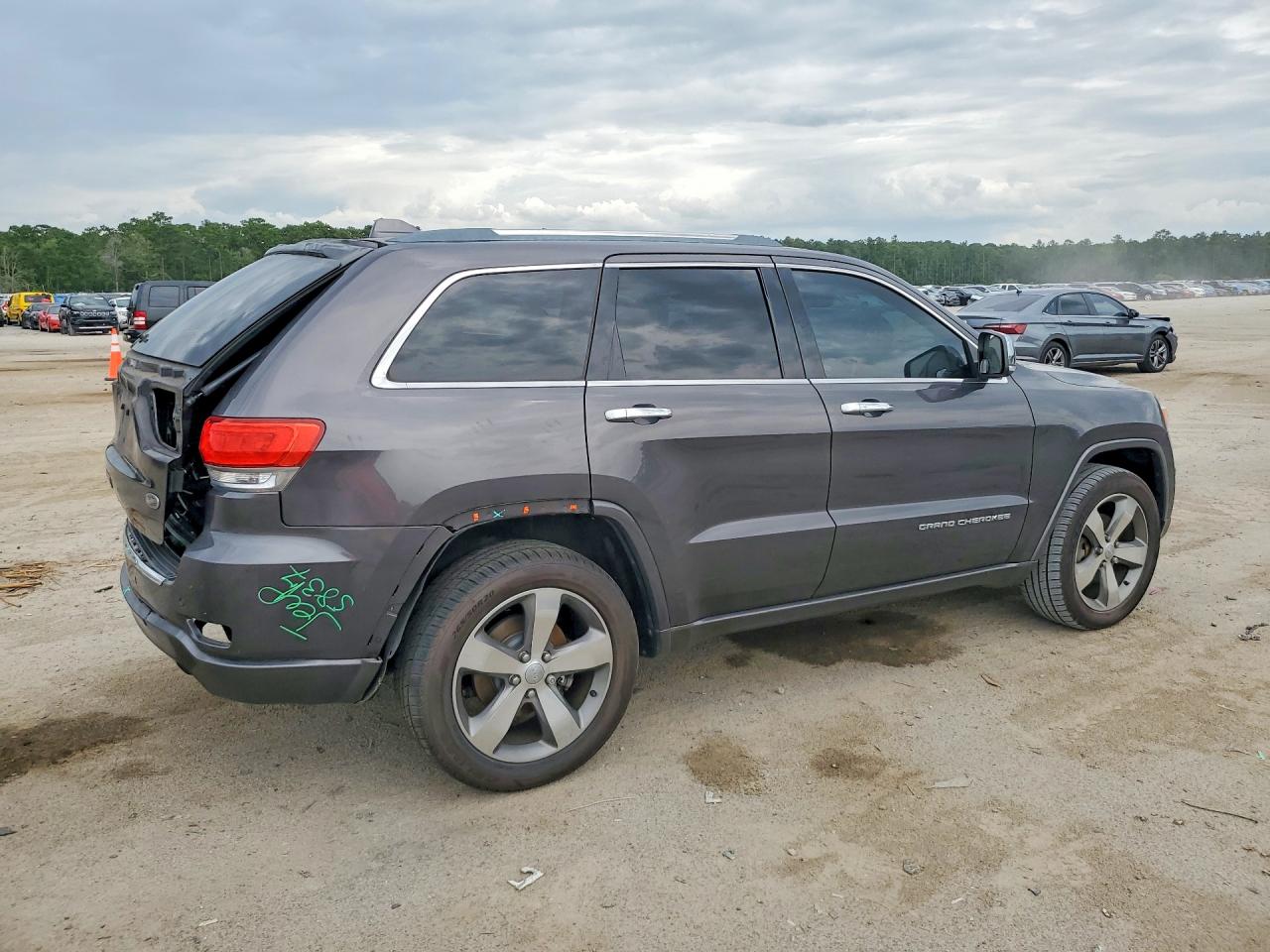 2015 Jeep Grand Cherokee Overland Gray vin: 1C4RJECG3FC742071