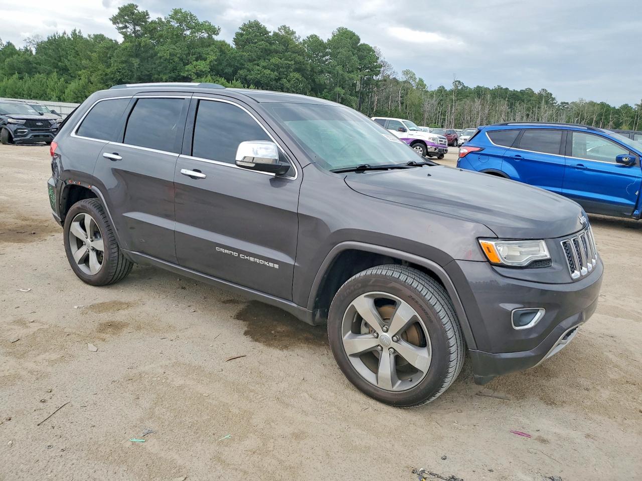 2015 Jeep Grand Cherokee Overland Gray vin: 1C4RJECG3FC742071