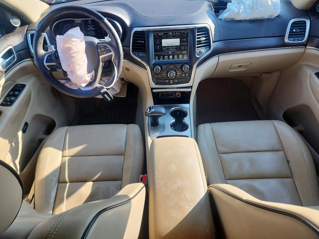 2015 Jeep Grand Cherokee Overland Red vin: 1C4RJECG4FC856659