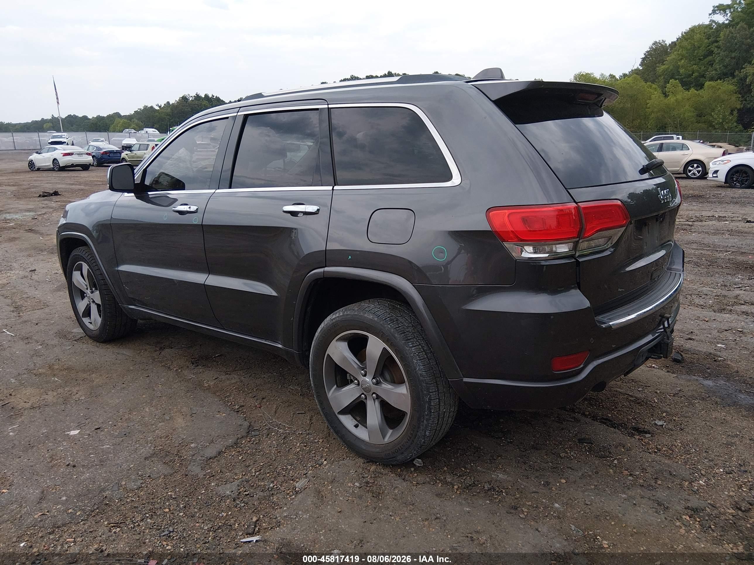 2014 Jeep Grand Cherokee Overland Gray vin: 1C4RJECG5EC523725