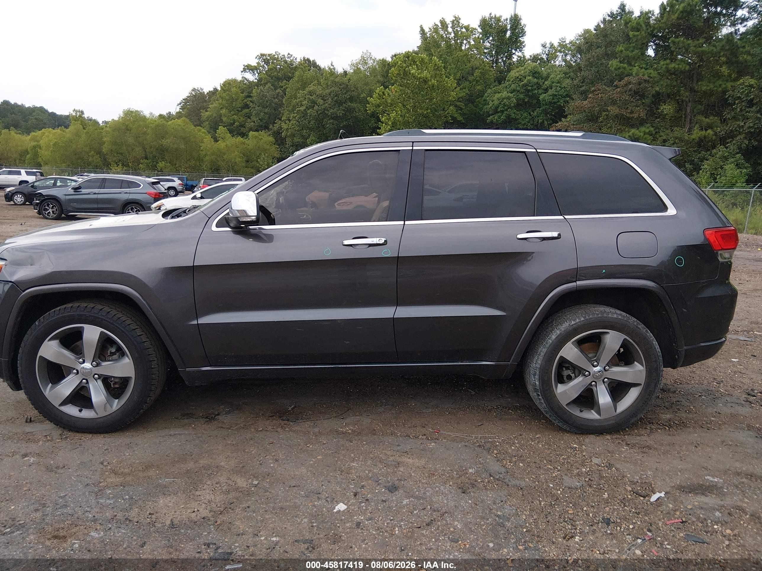 2014 Jeep Grand Cherokee Overland Gray vin: 1C4RJECG5EC523725
