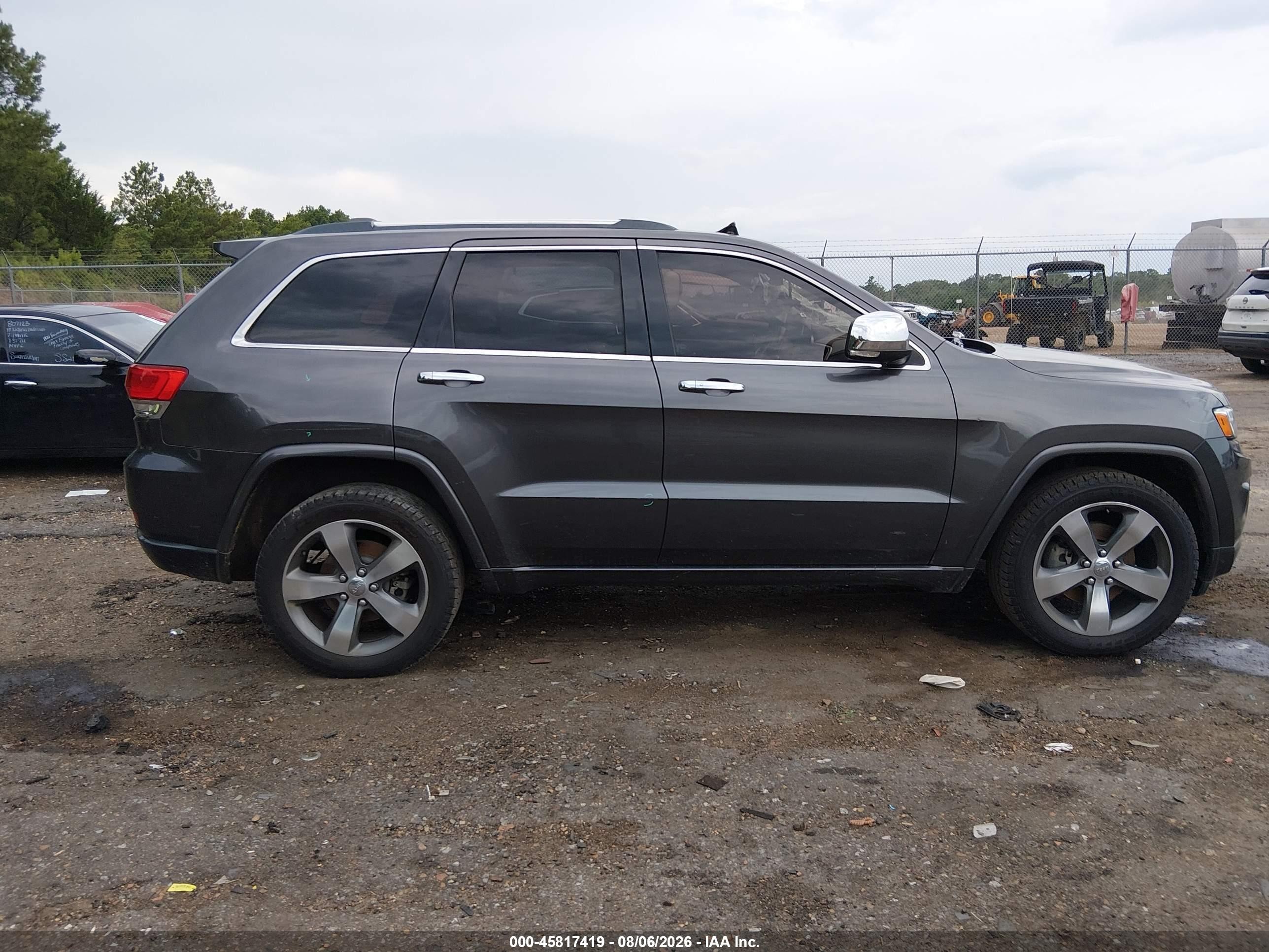 2014 Jeep Grand Cherokee Overland Gray vin: 1C4RJECG5EC523725