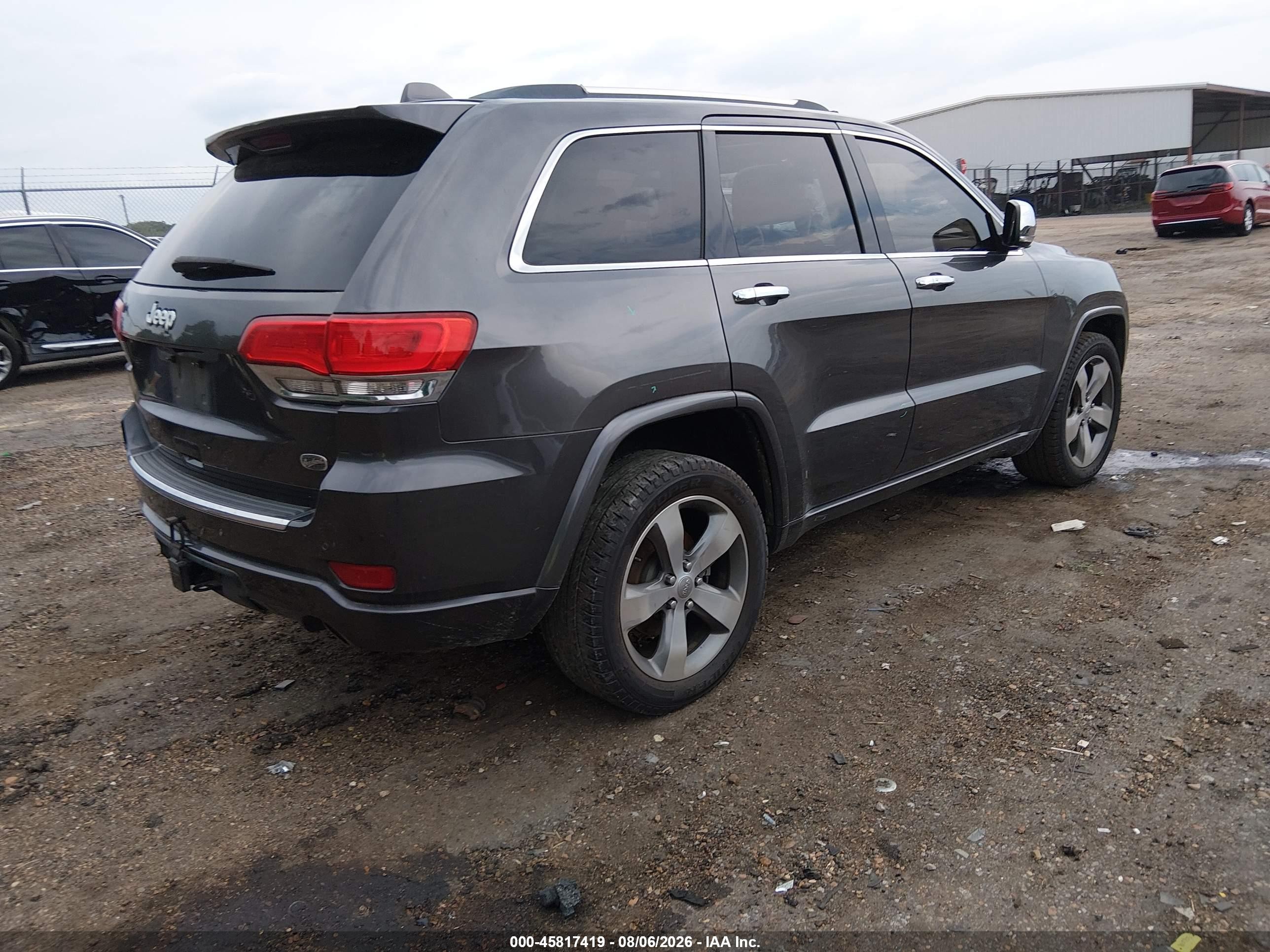 2014 Jeep Grand Cherokee Overland Gray vin: 1C4RJECG5EC523725