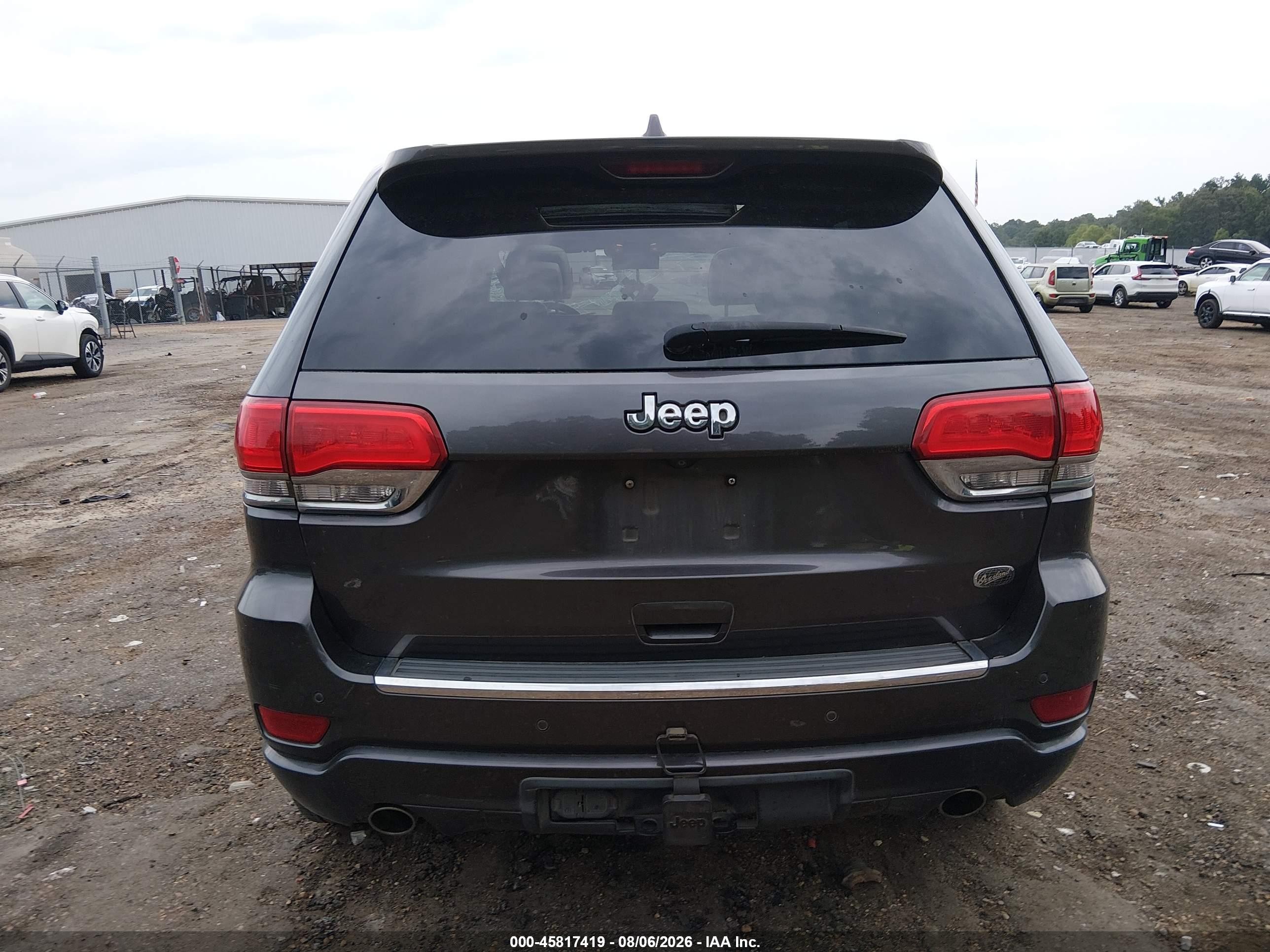 2014 Jeep Grand Cherokee Overland Gray vin: 1C4RJECG5EC523725