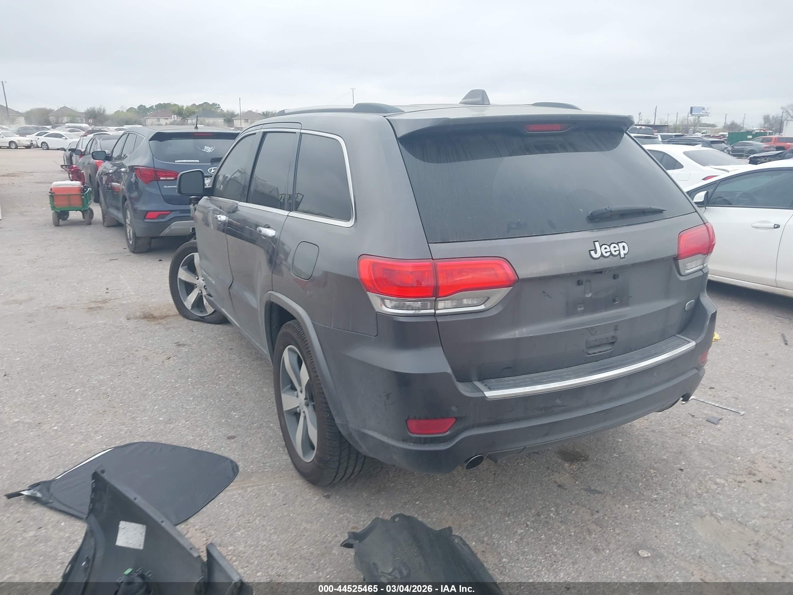 2014 Jeep Grand Cherokee Overland Gray vin: 1C4RJECG5EC574142