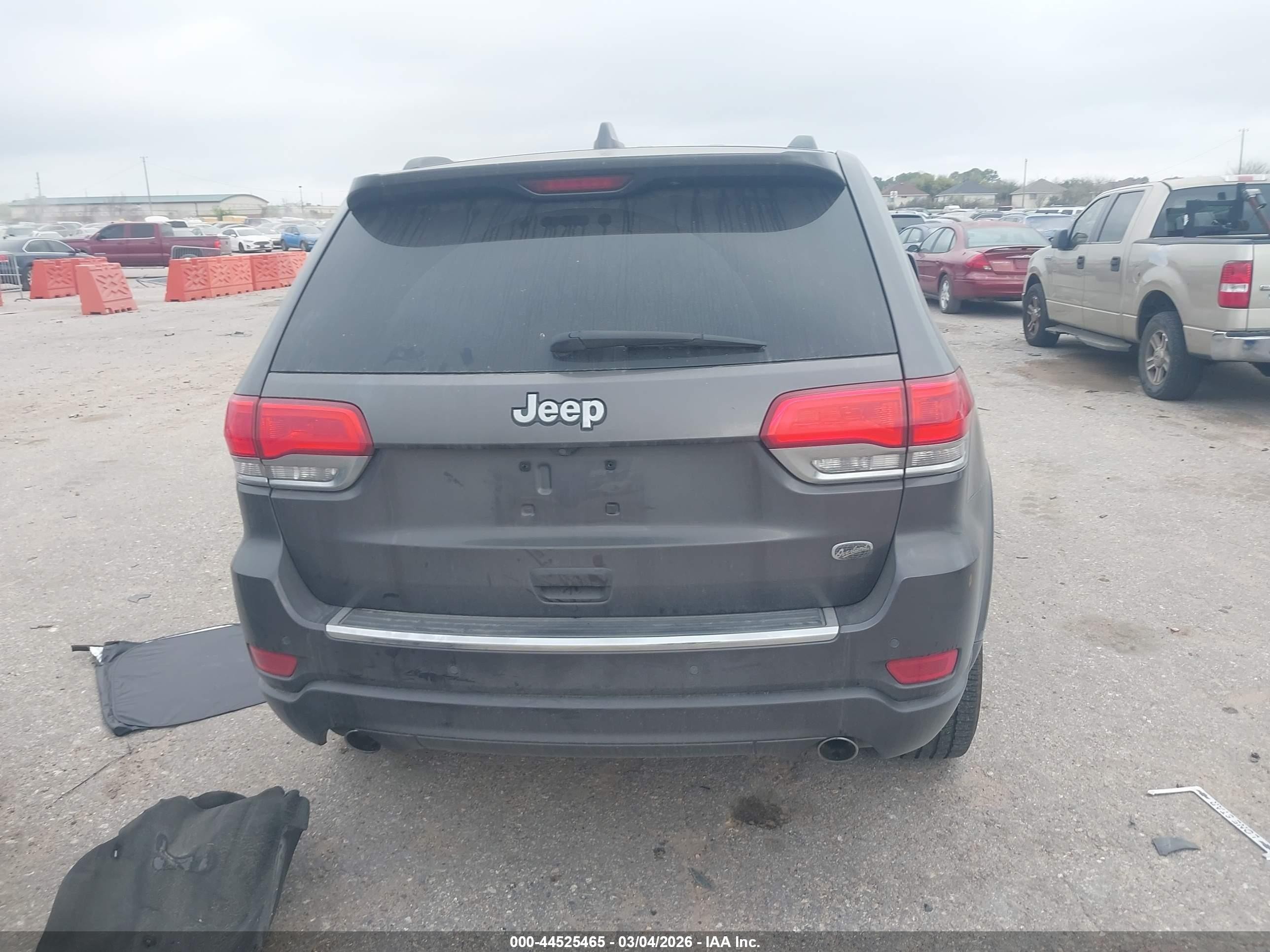 2014 Jeep Grand Cherokee Overland Gray vin: 1C4RJECG5EC574142
