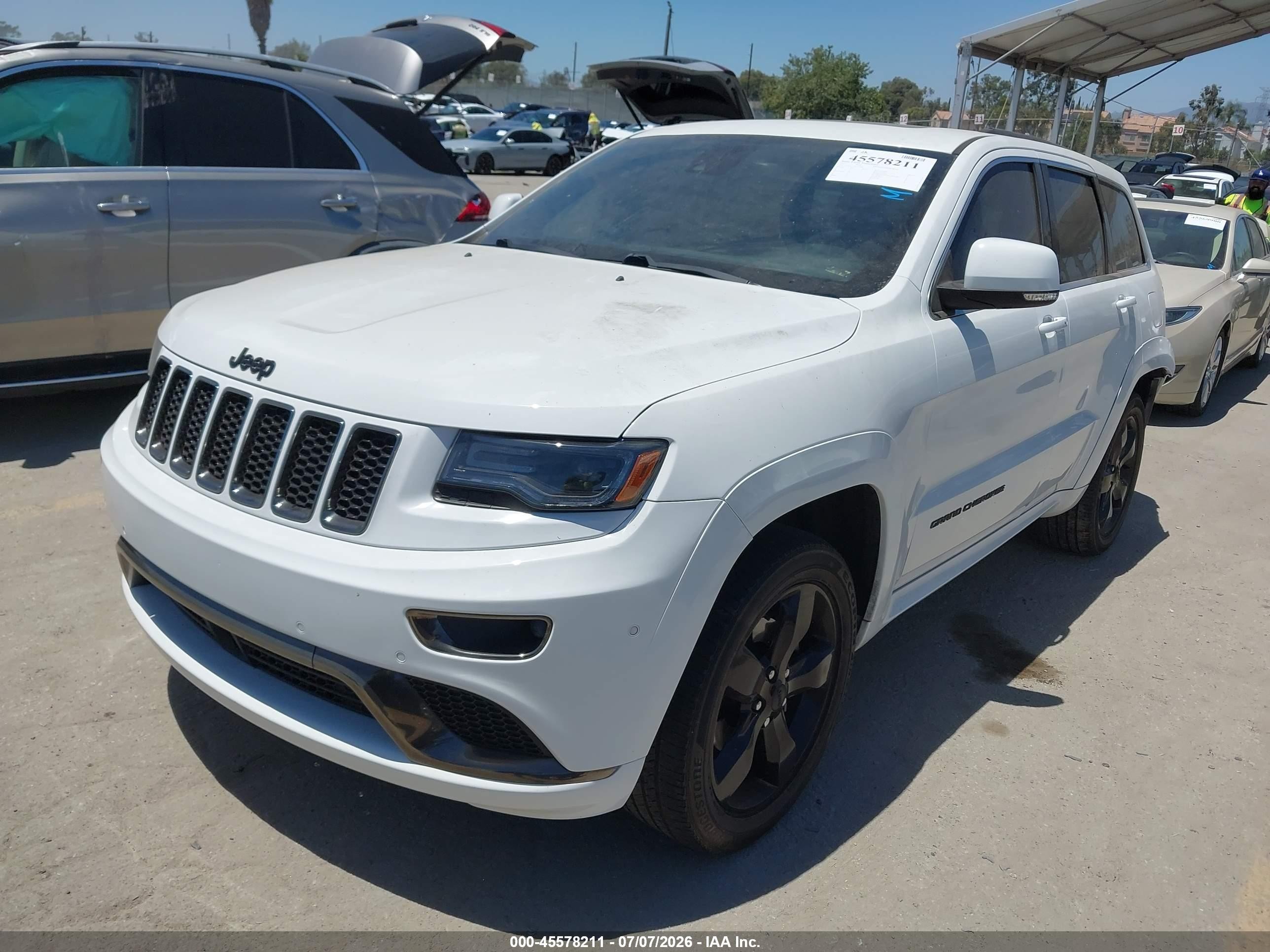2015 Jeep Grand Cherokee High Altitude White vin: 1C4RJECG5FC155368