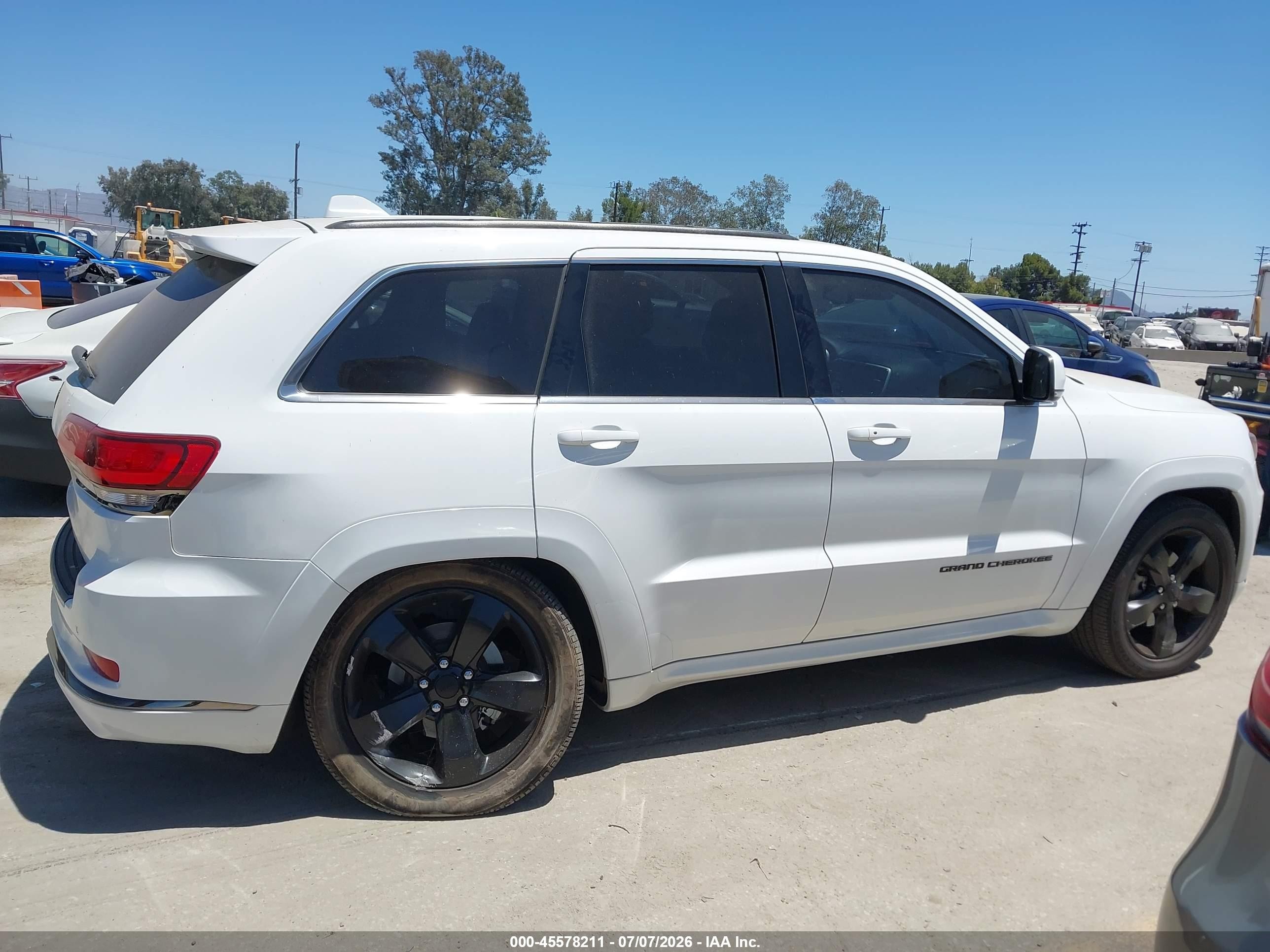 2015 Jeep Grand Cherokee High Altitude White vin: 1C4RJECG5FC155368