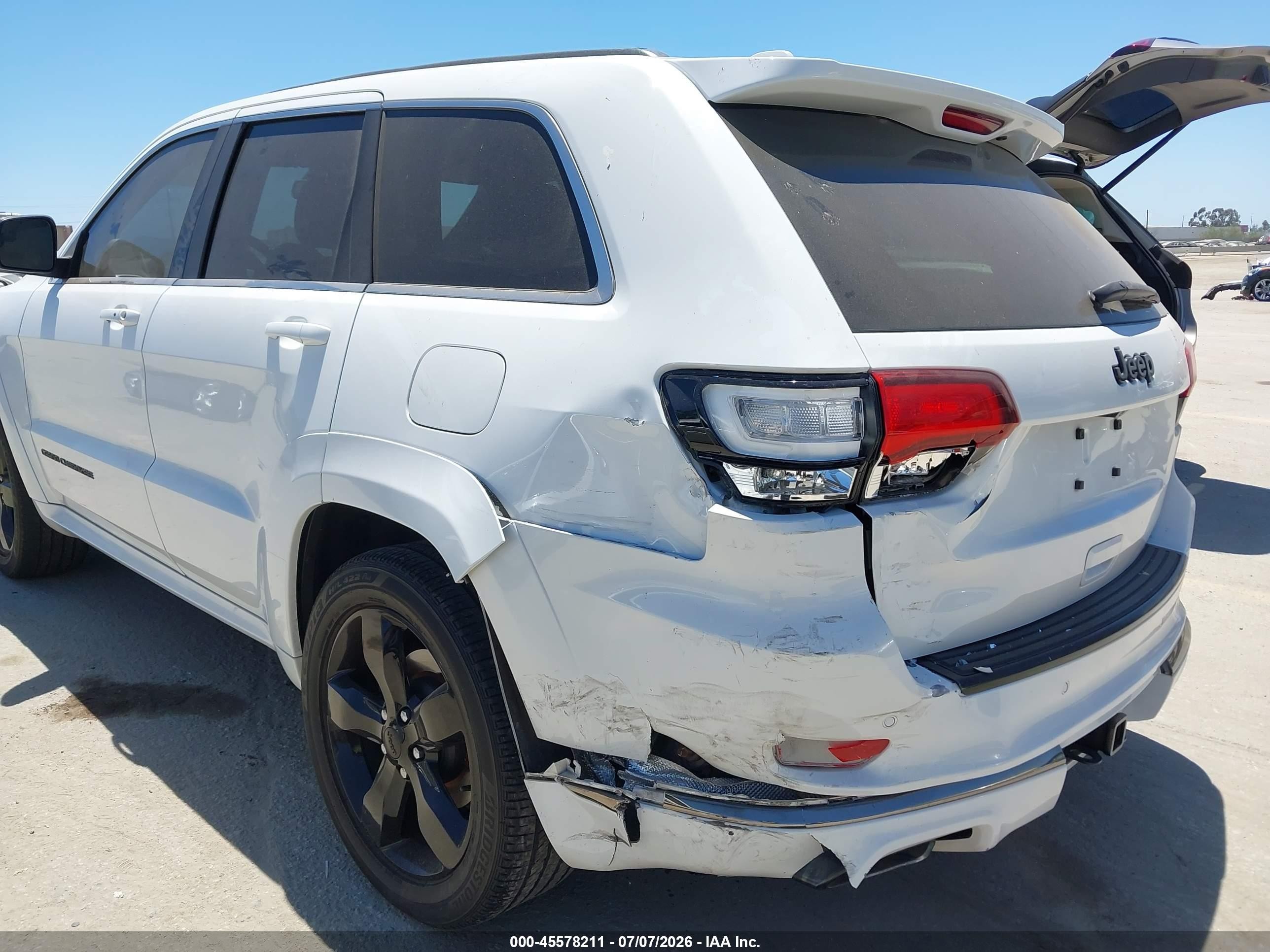 2015 Jeep Grand Cherokee High Altitude White vin: 1C4RJECG5FC155368