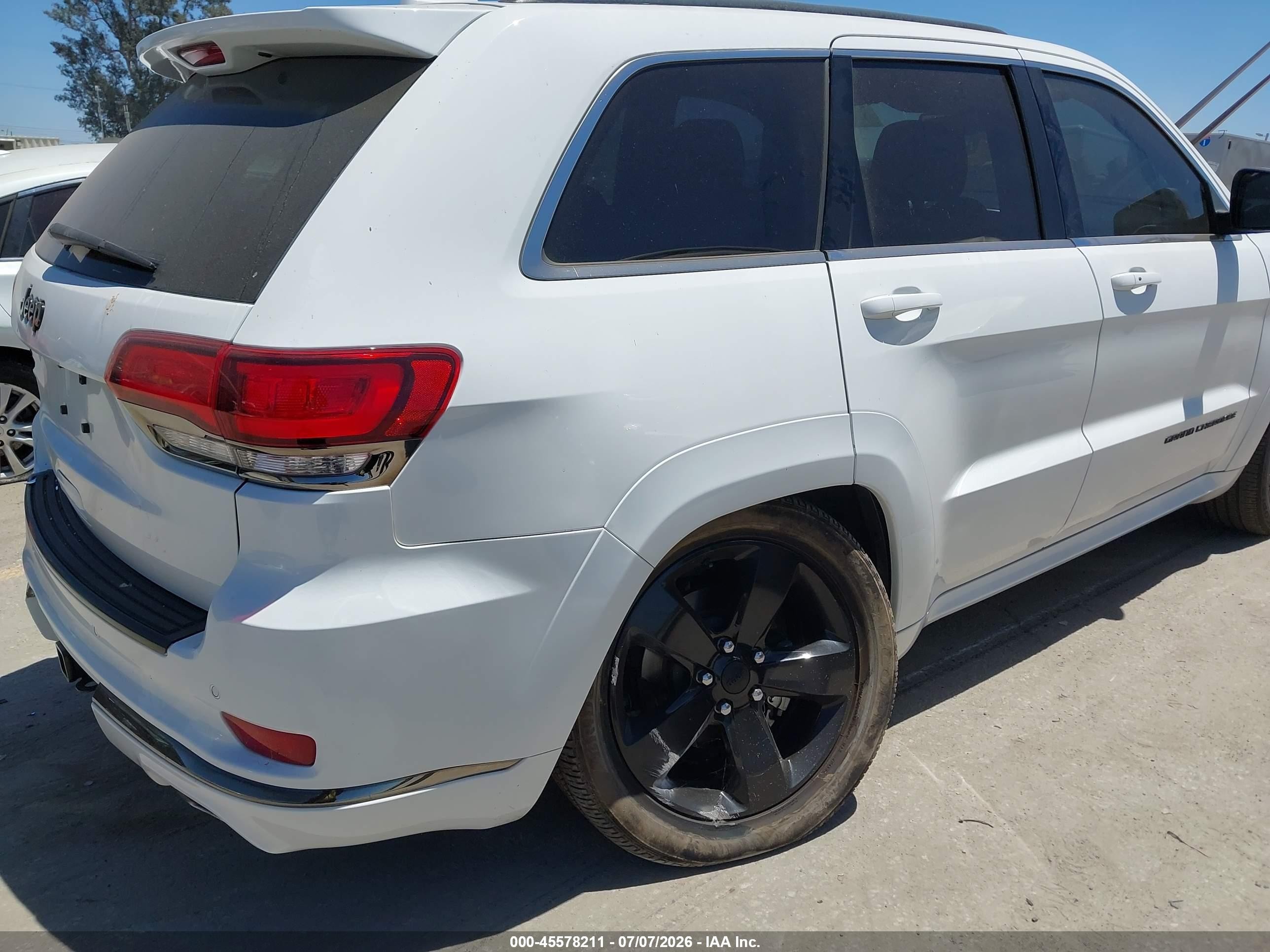 2015 Jeep Grand Cherokee High Altitude White vin: 1C4RJECG5FC155368