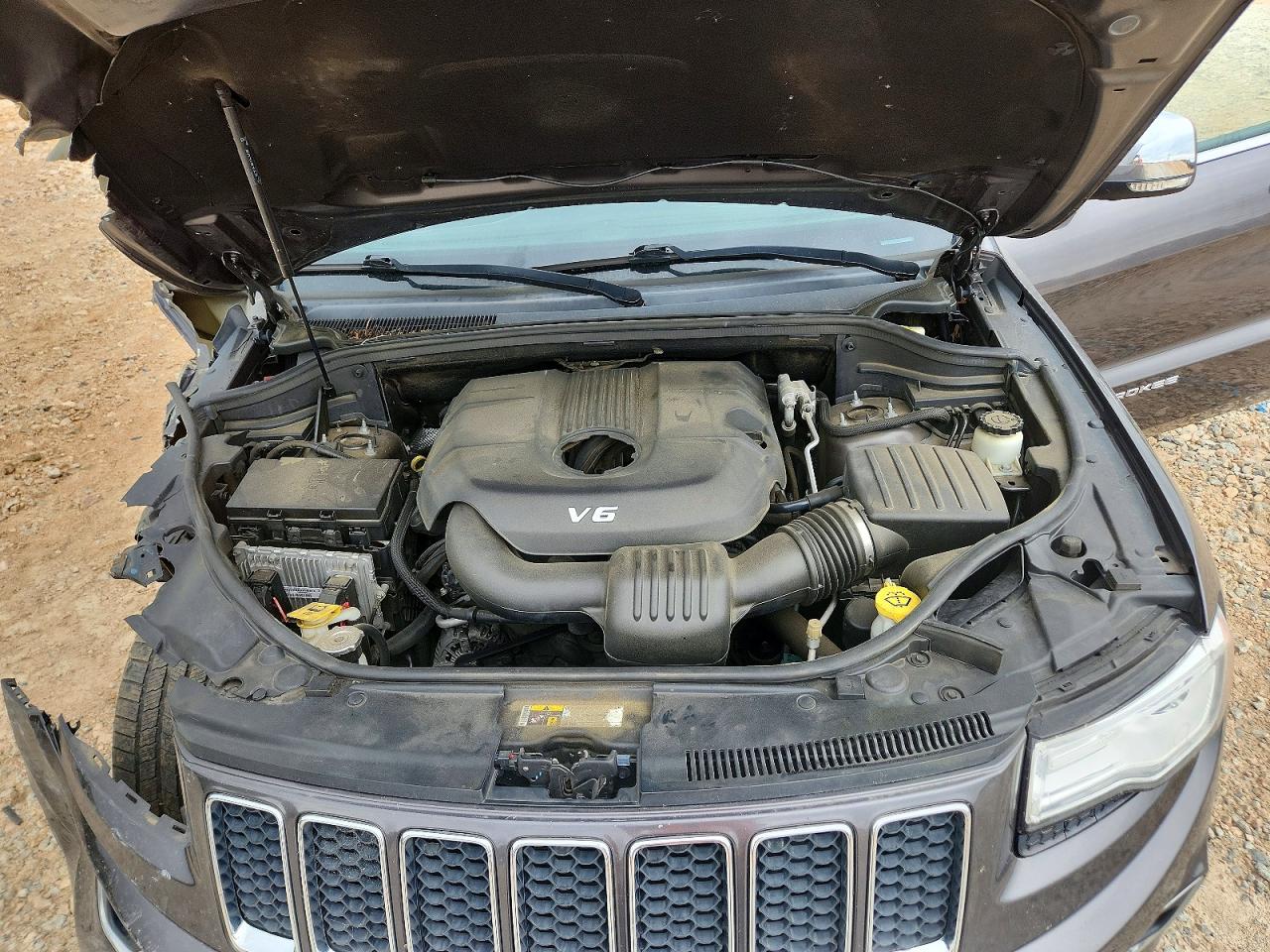 2015 Jeep Grand Cherokee Overland Gray vin: 1C4RJECG5FC719147