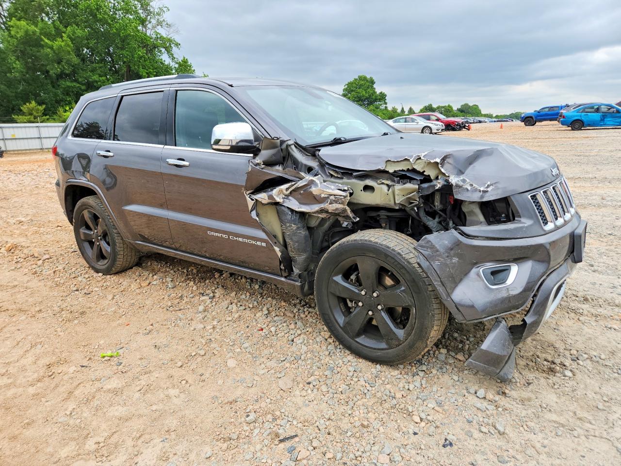 2015 Jeep Grand Cherokee Overland Gray vin: 1C4RJECG5FC719147