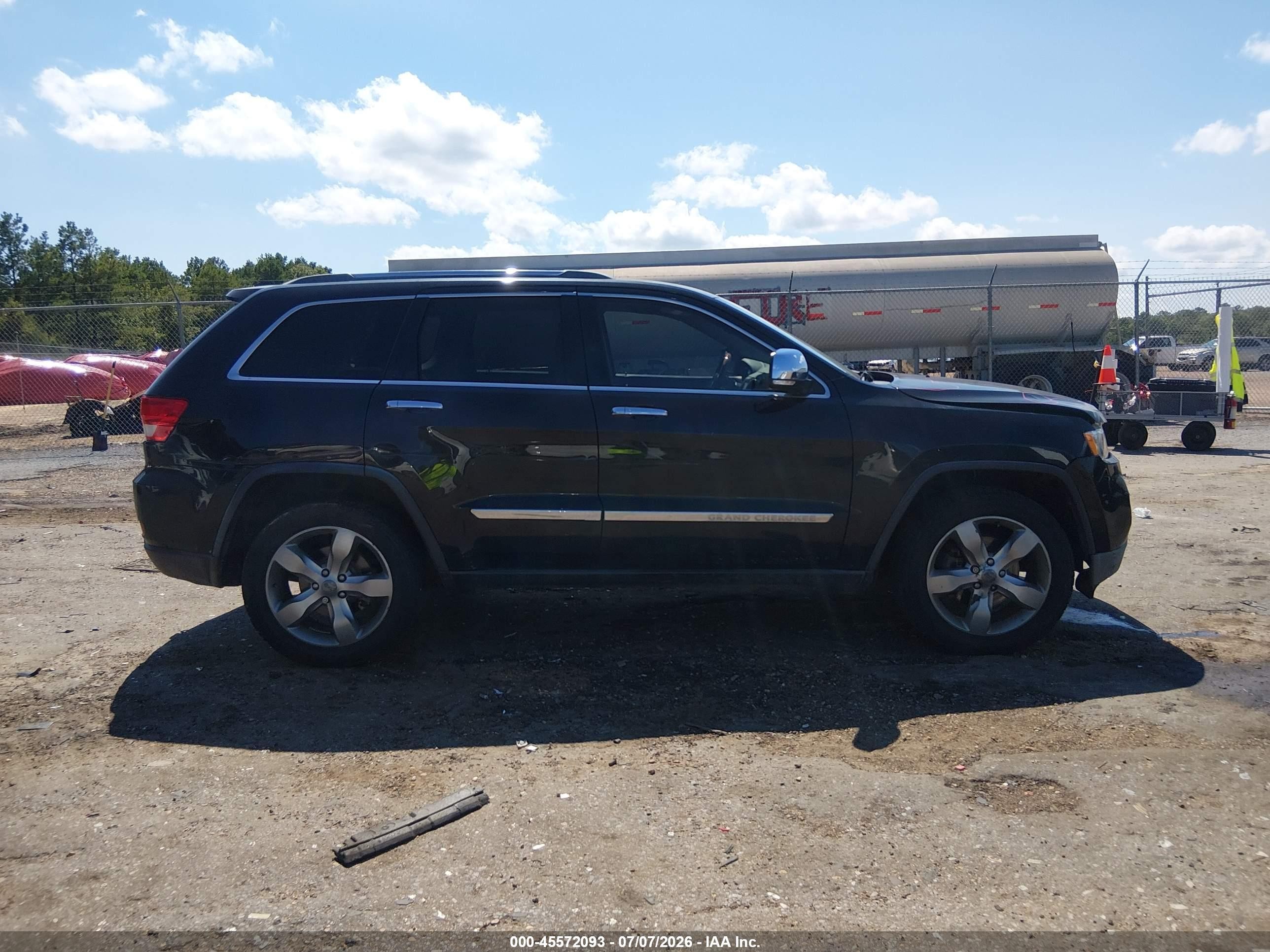 2012 Jeep Grand Cherokee Overland Black vin: 1C4RJECG6CC299426
