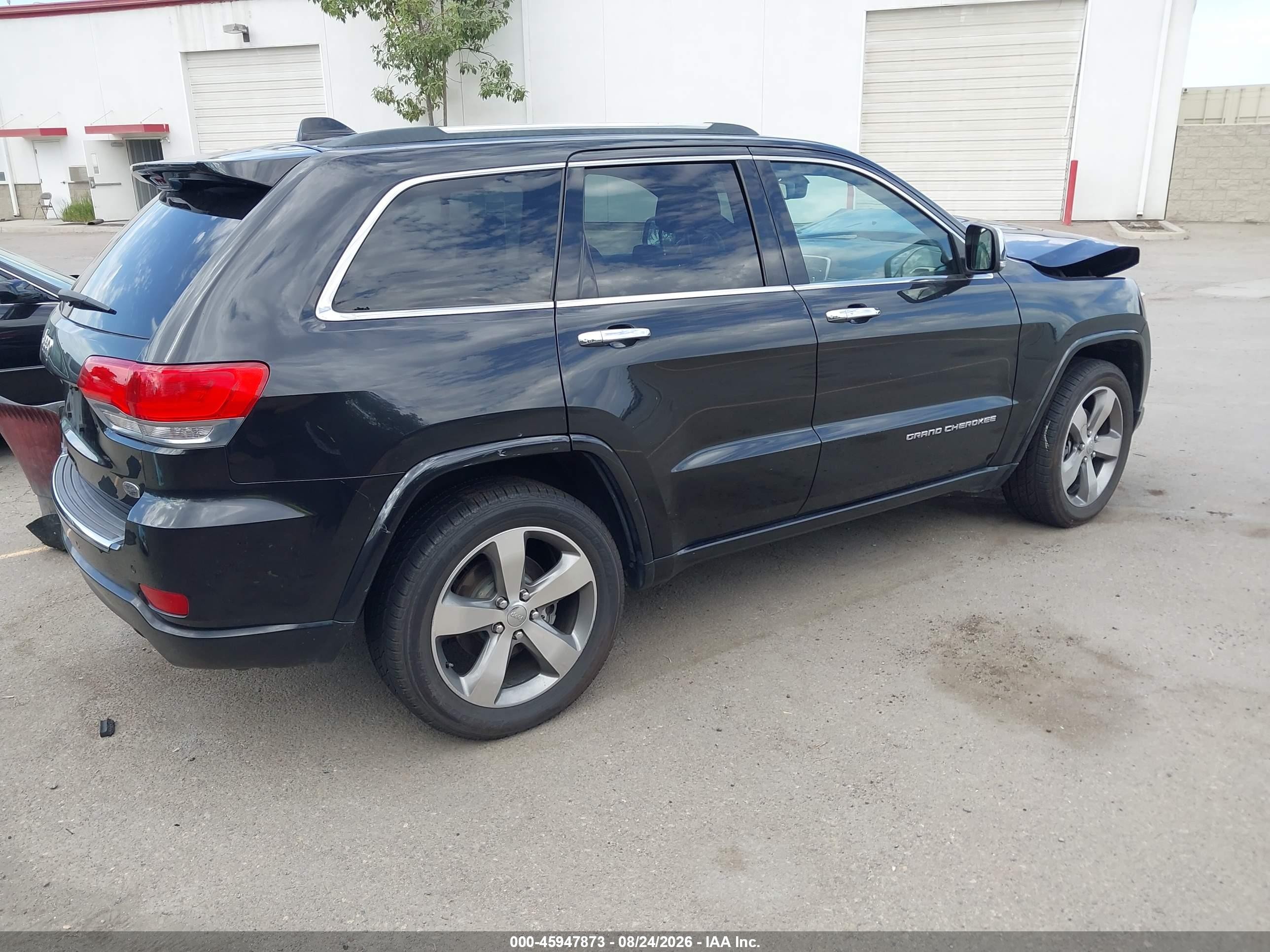2015 Jeep Grand Cherokee Overland Black vin: 1C4RJECG6FC906400