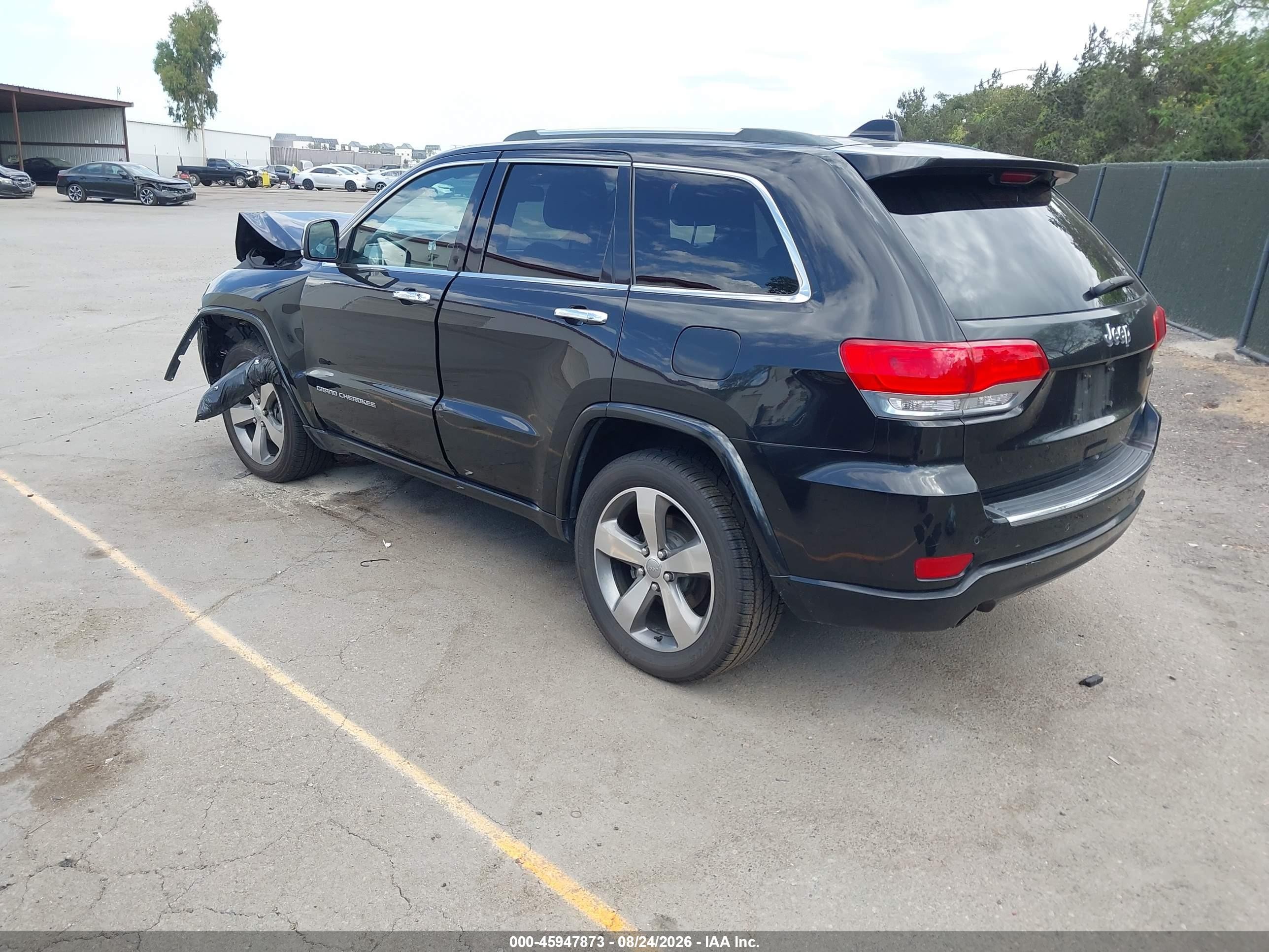 2015 Jeep Grand Cherokee Overland Black vin: 1C4RJECG6FC906400