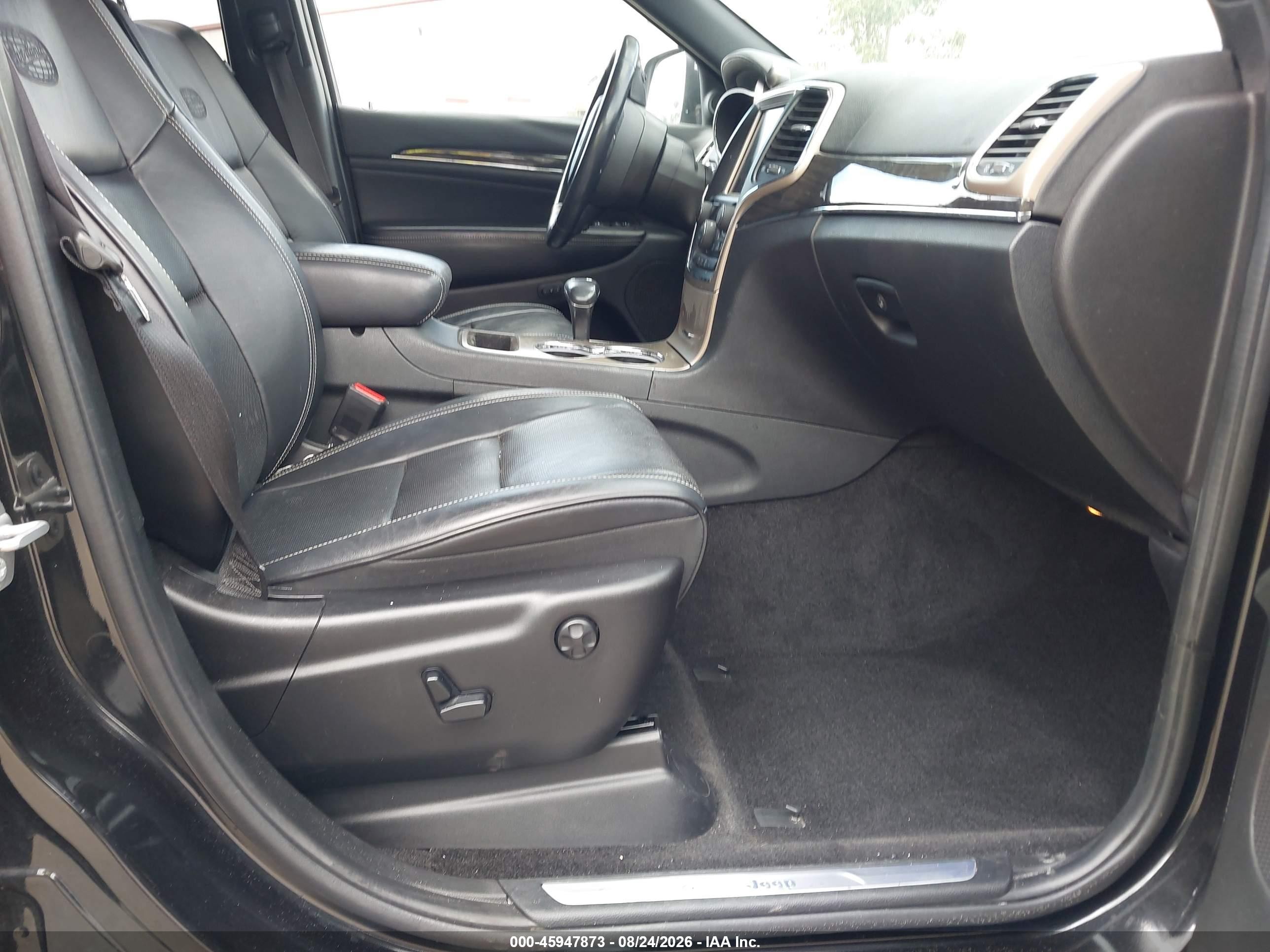 2015 Jeep Grand Cherokee Overland Black vin: 1C4RJECG6FC906400