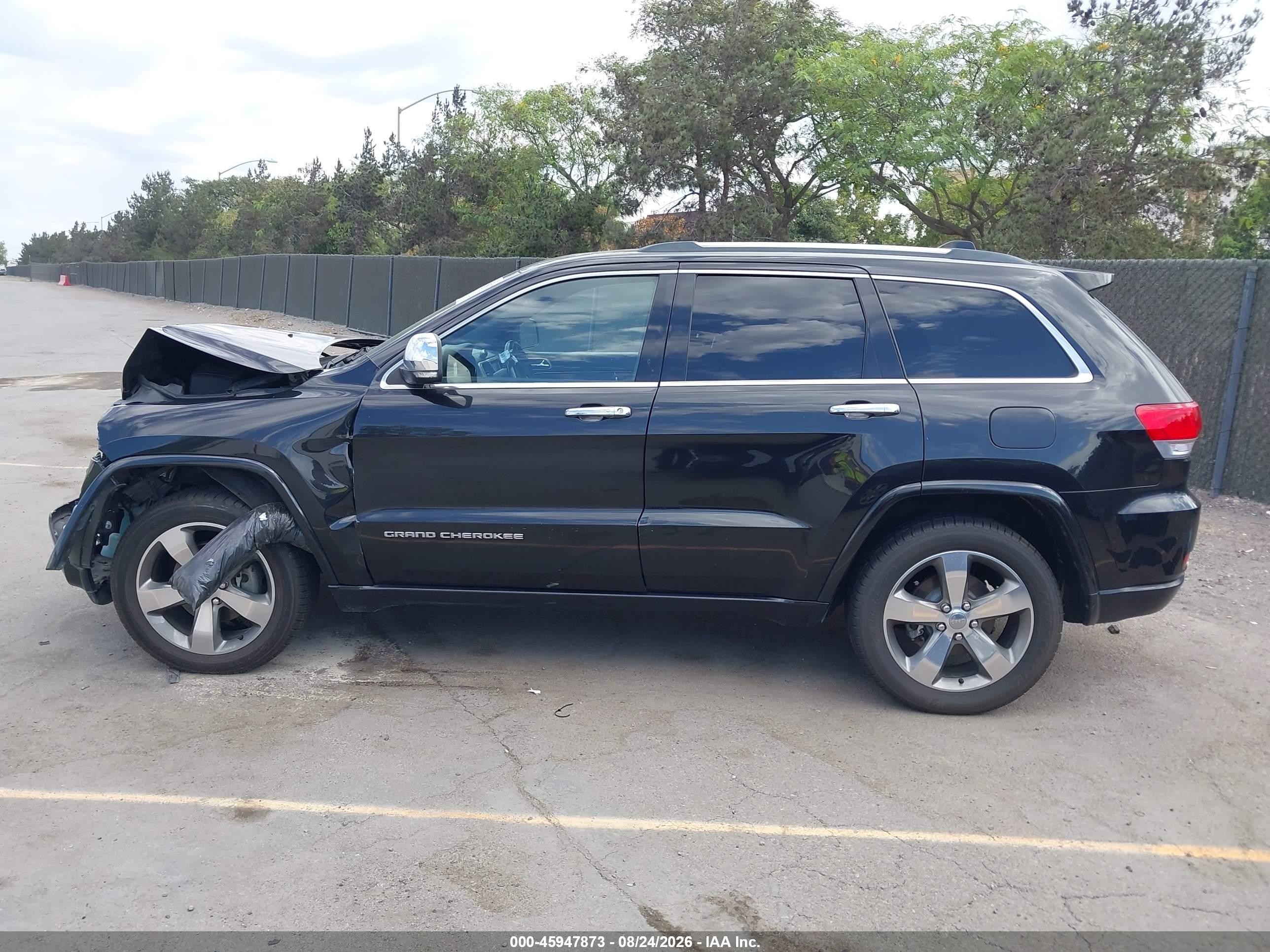 2015 Jeep Grand Cherokee Overland Black vin: 1C4RJECG6FC906400