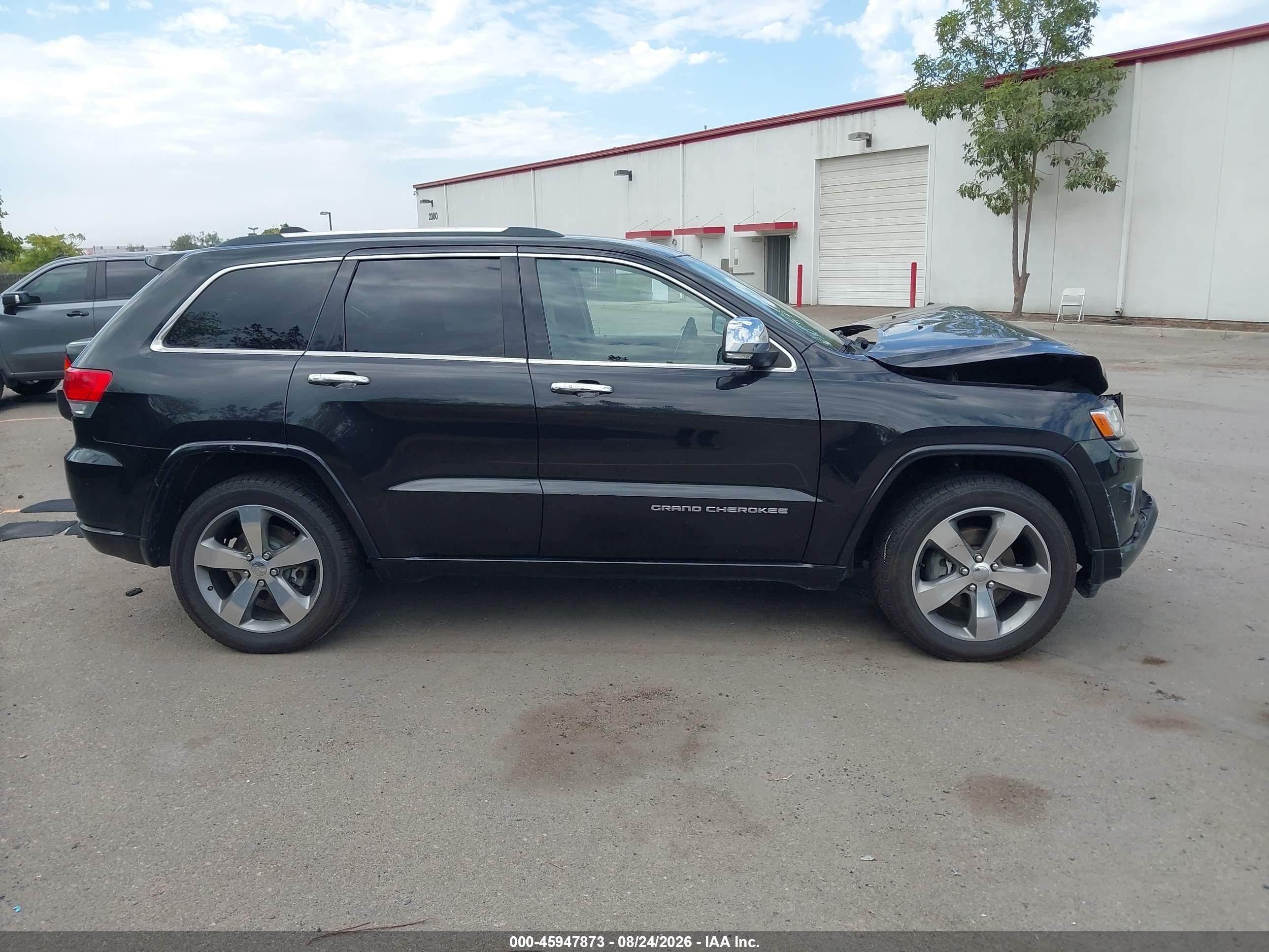 2015 Jeep Grand Cherokee Overland Black vin: 1C4RJECG6FC906400