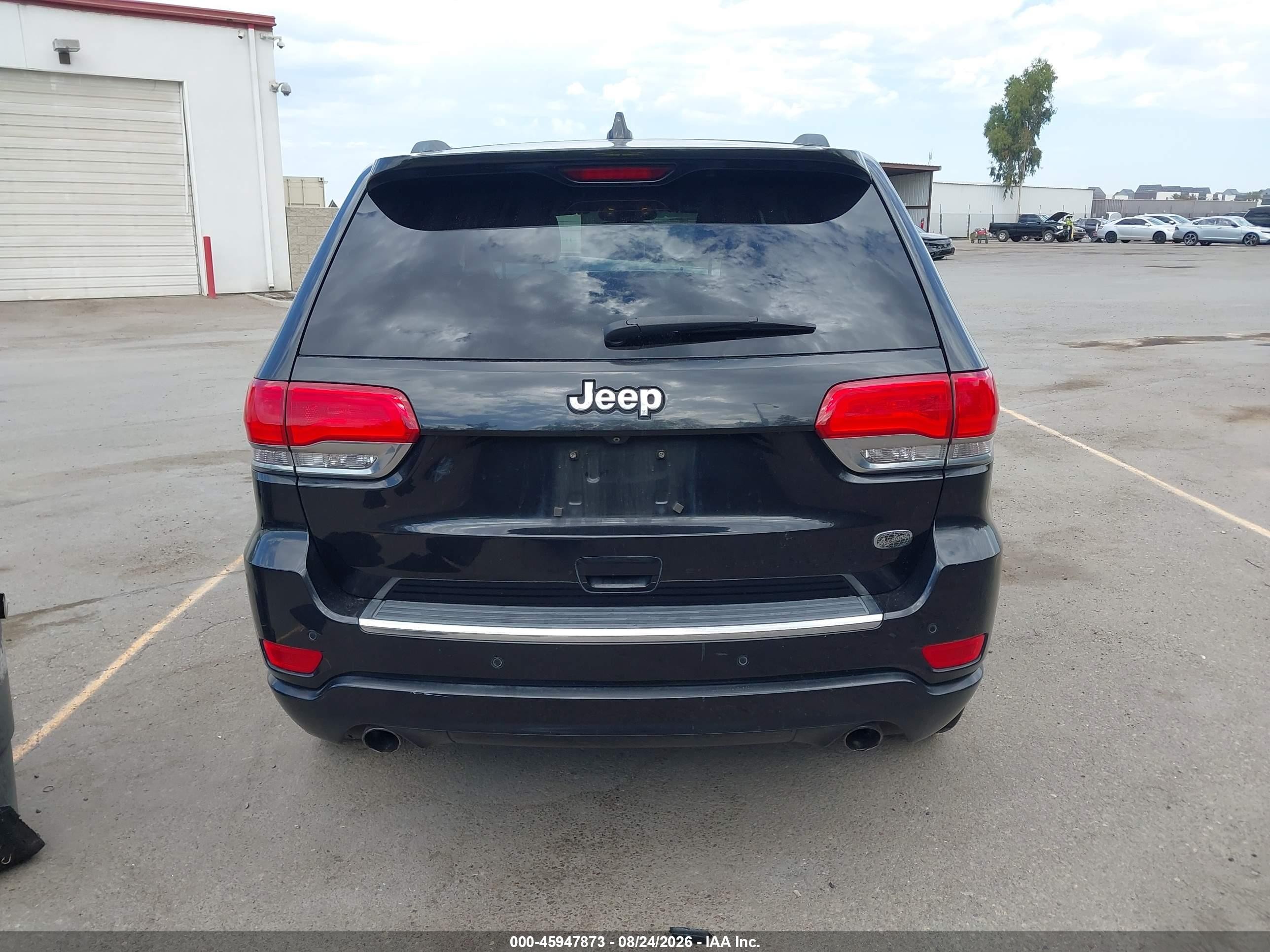 2015 Jeep Grand Cherokee Overland Black vin: 1C4RJECG6FC906400