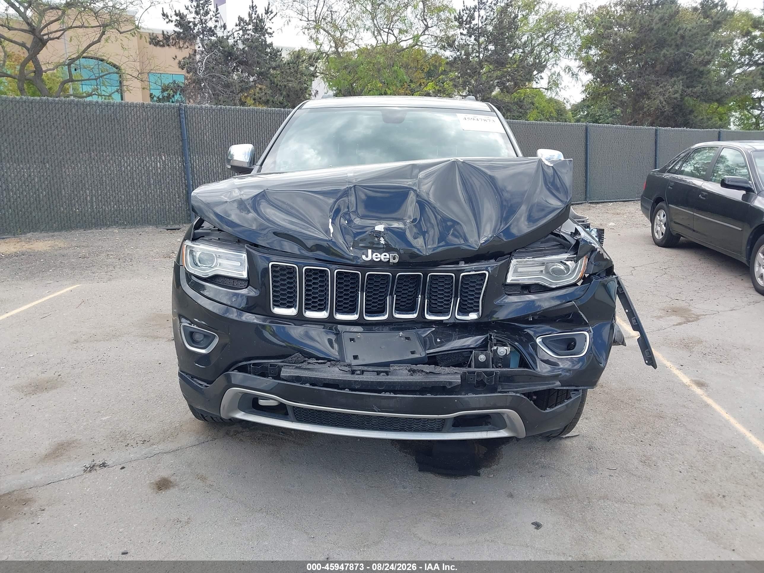 2015 Jeep Grand Cherokee Overland Black vin: 1C4RJECG6FC906400