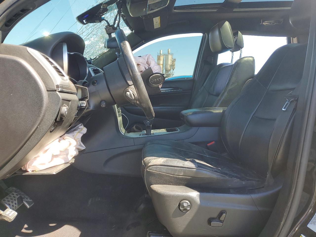 2015 Jeep Grand Cherokee Overland Black vin: 1C4RJECG7FC192633