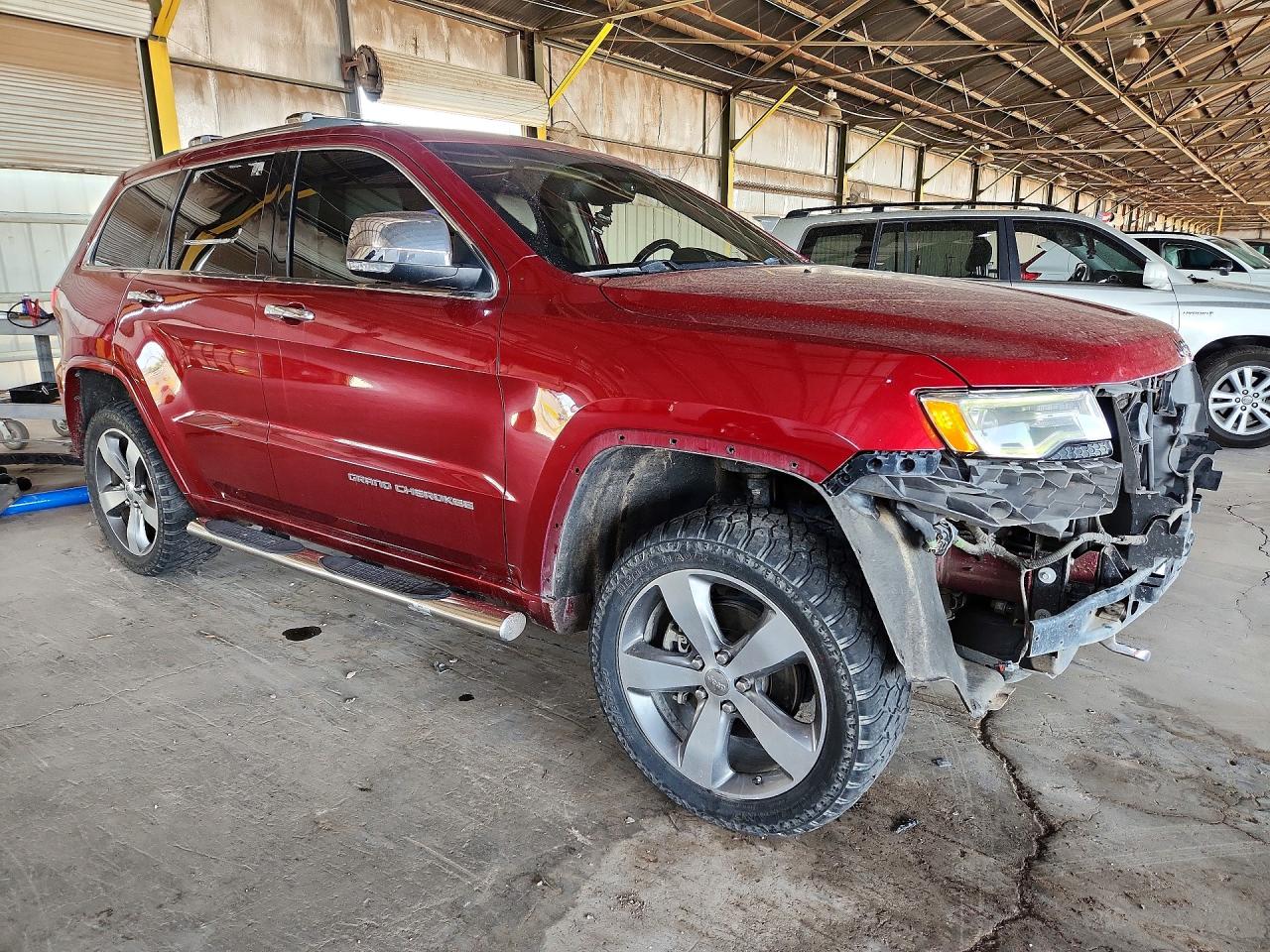 2015 Jeep Grand Cherokee Overland Maroon vin: 1C4RJECG7FC798529