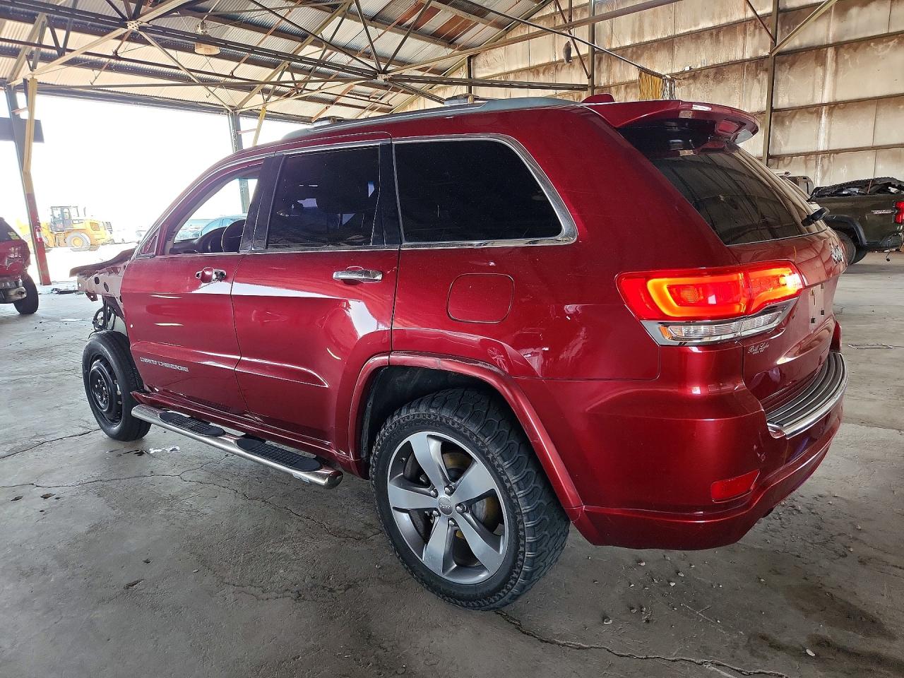 2015 Jeep Grand Cherokee Overland Maroon vin: 1C4RJECG7FC798529