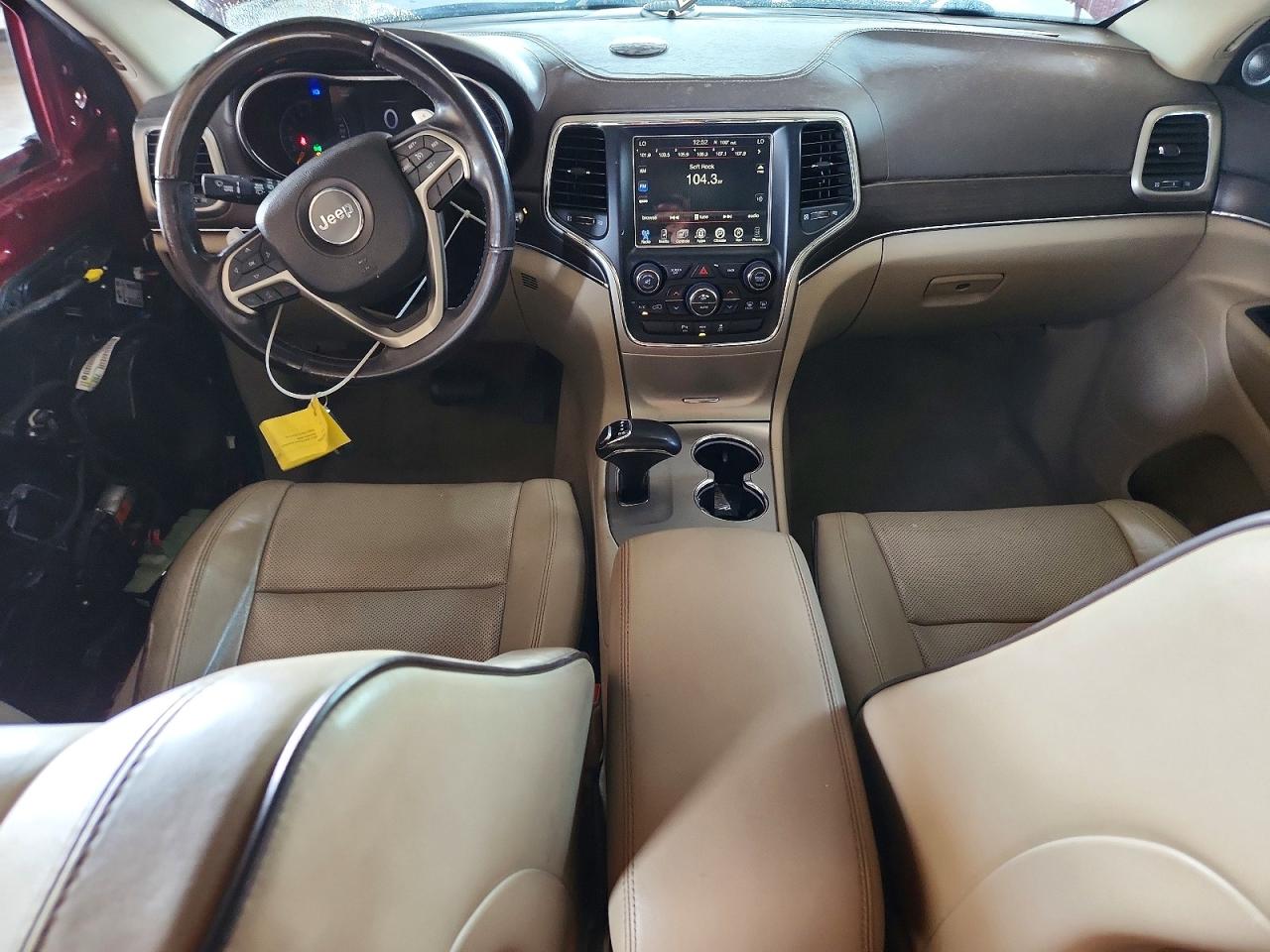 2015 Jeep Grand Cherokee Overland Maroon vin: 1C4RJECG7FC798529